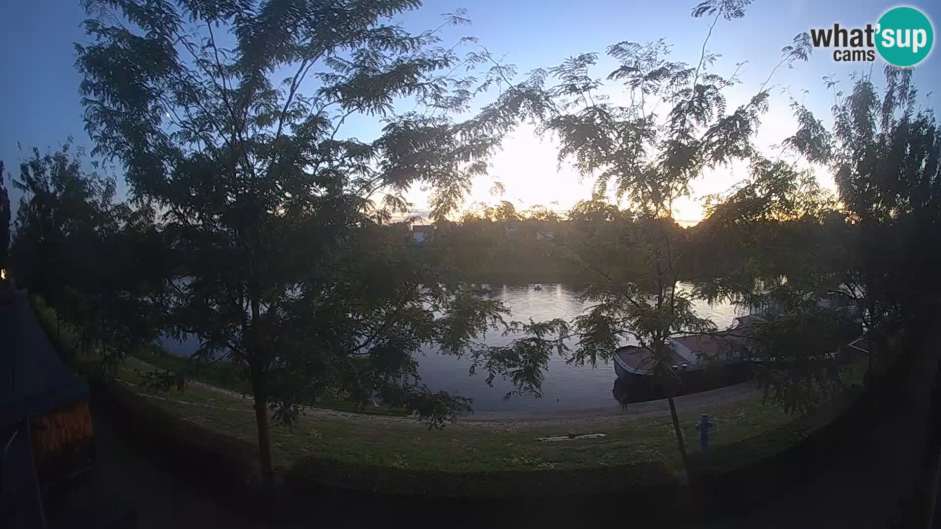 Sisak live webcam Kolpa river view – Croatia
