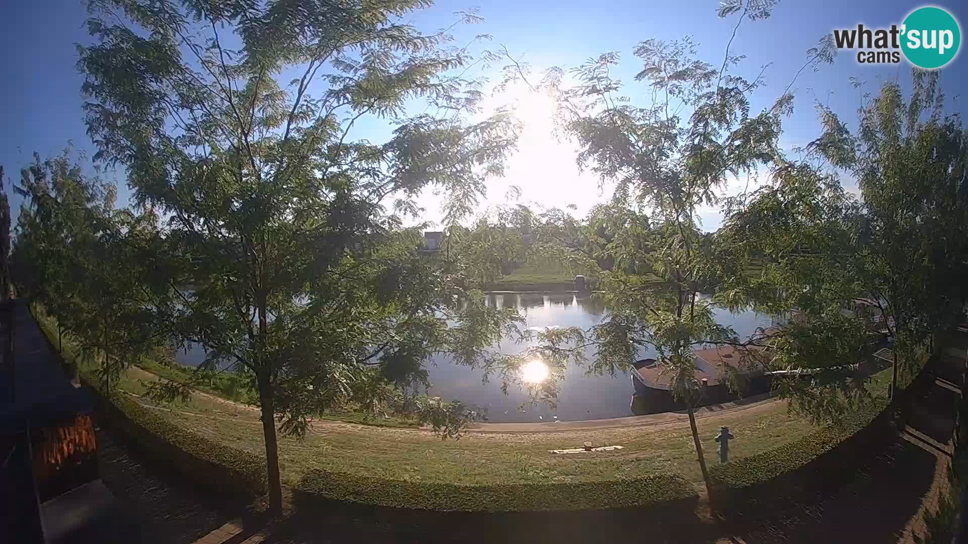 Sisak live webcam pogled na reku Kolpu