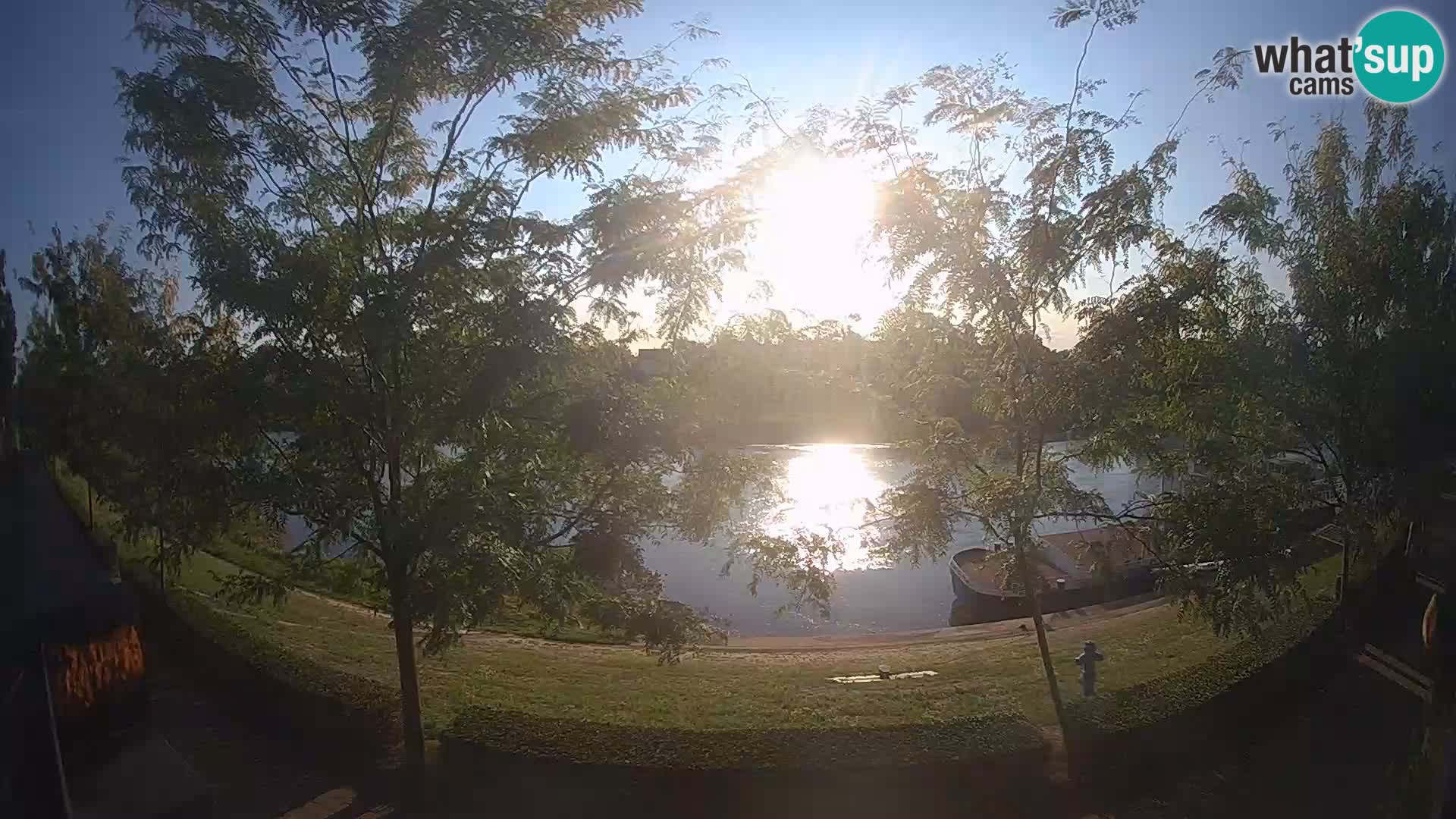 Sisak live webcam – vista sul fiume Kolpa – Croazia