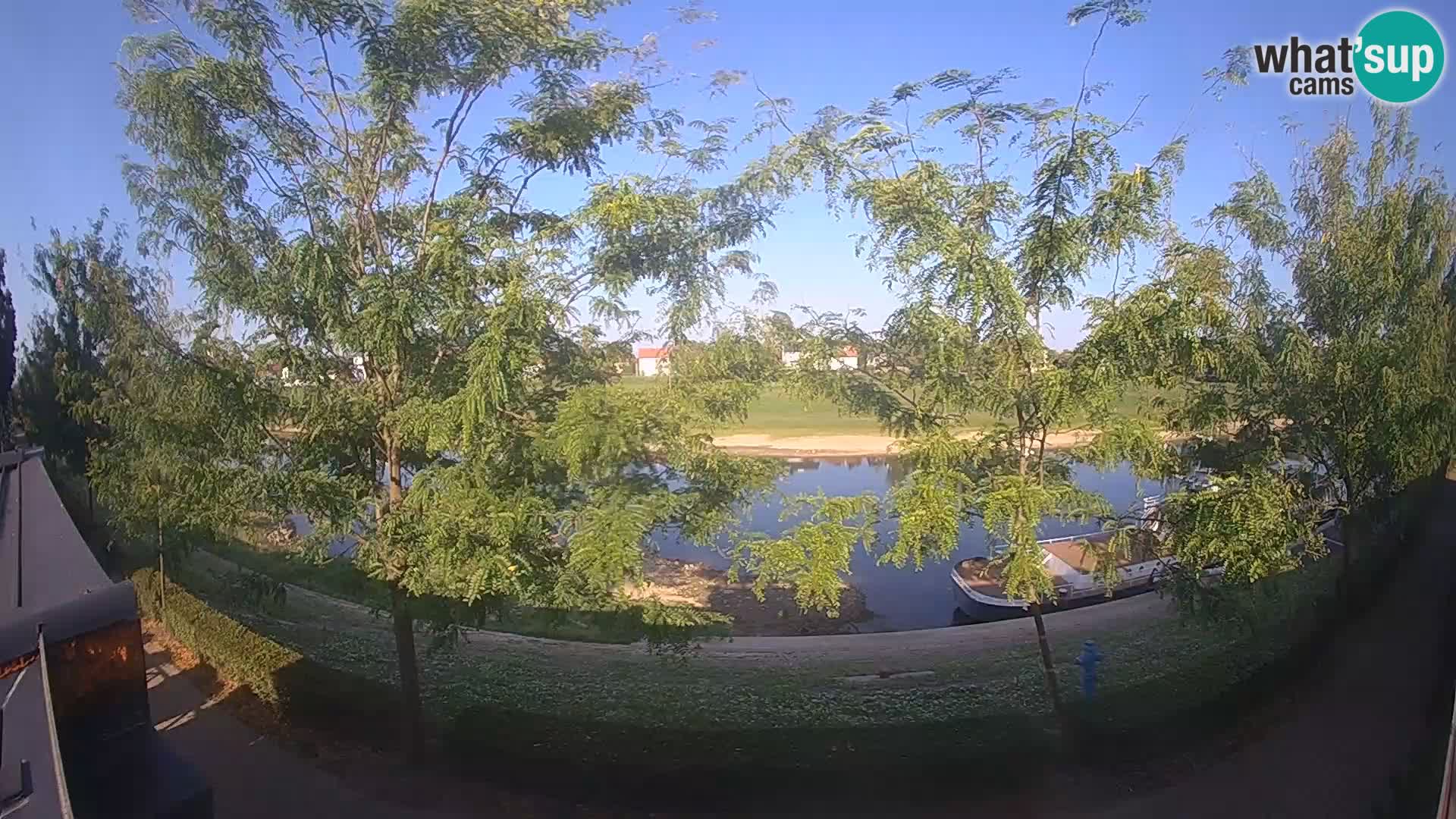 Sisak webcam en direct – vue sur la rivière Kolpa – Croatie