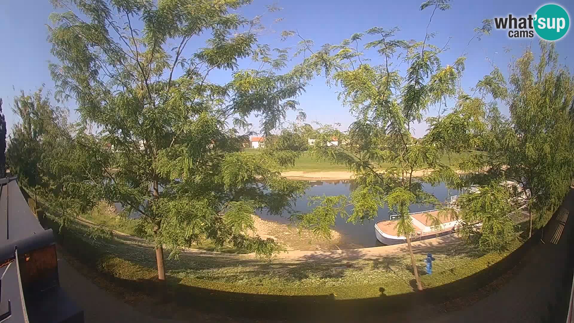 Sisak webcam en direct – vue sur la rivière Kolpa – Croatie