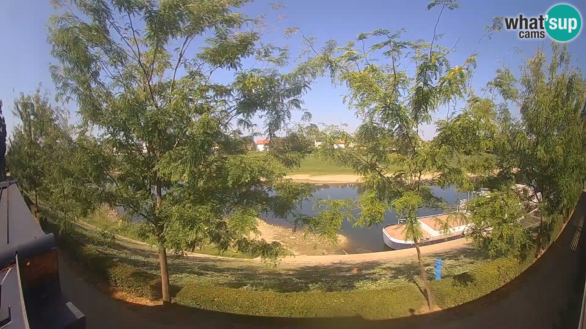 Sisak Live-Webcam Blick auf den Fluss Kolpa – Kroatien