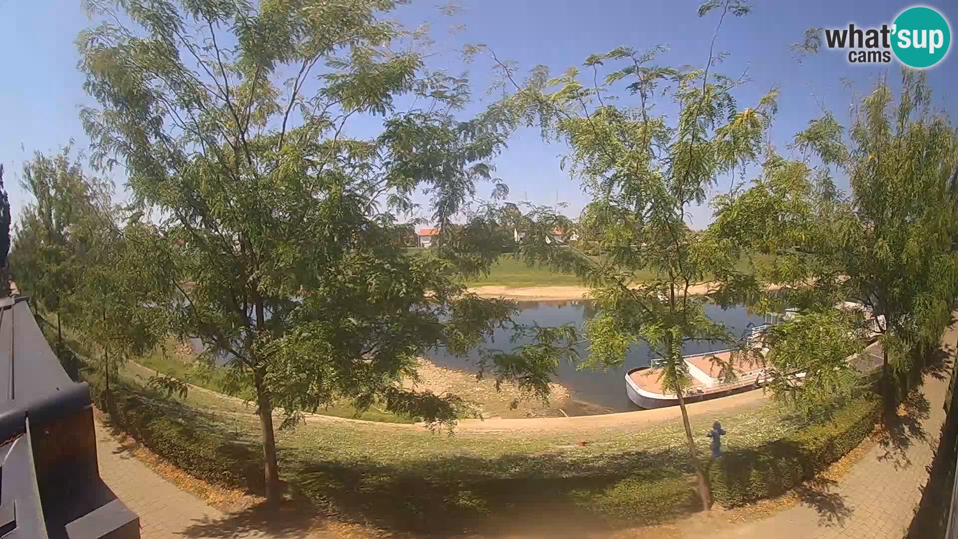Sisak webcam en vivo Kolpa river view – Croacia