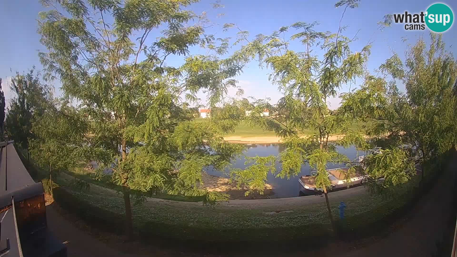 Sisak webcam en direct – vue sur la rivière Kolpa – Croatie