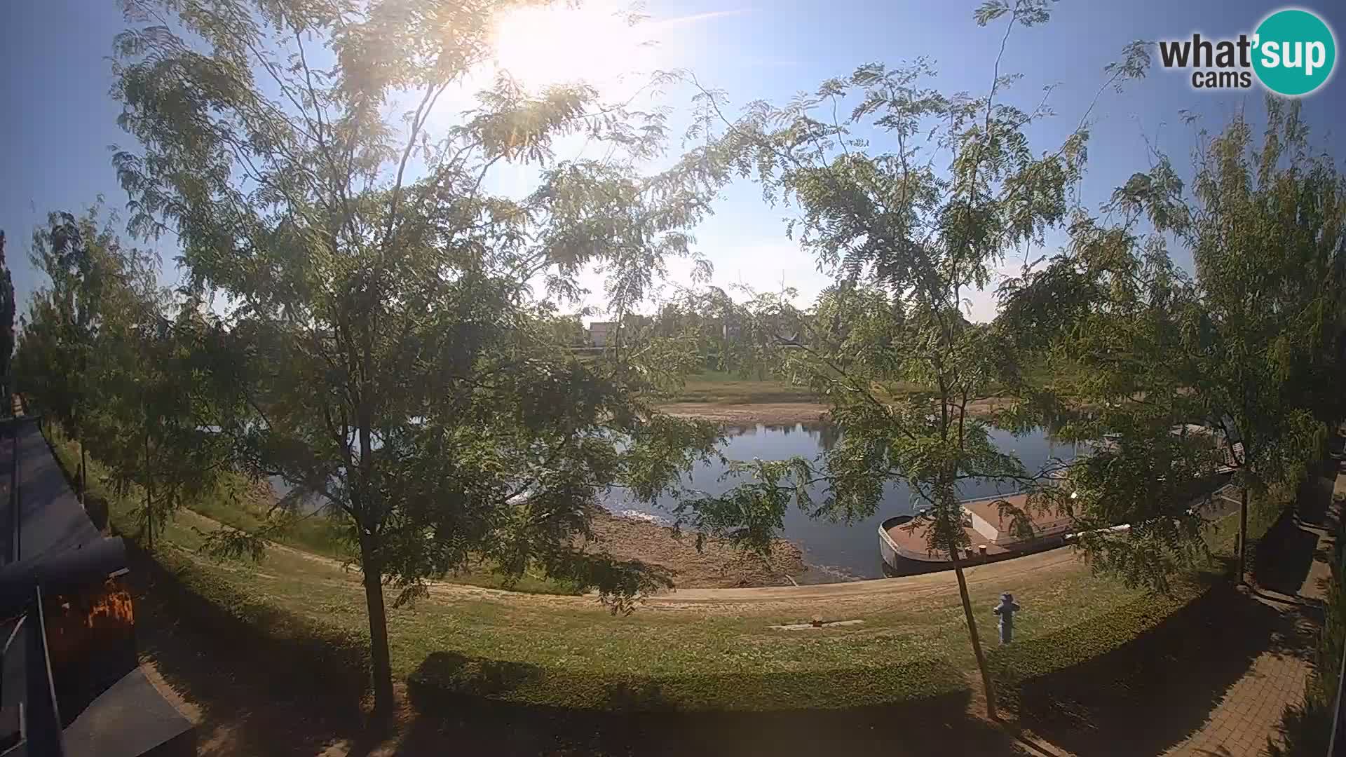 Sisak live webcam Kolpa river view – Croatia