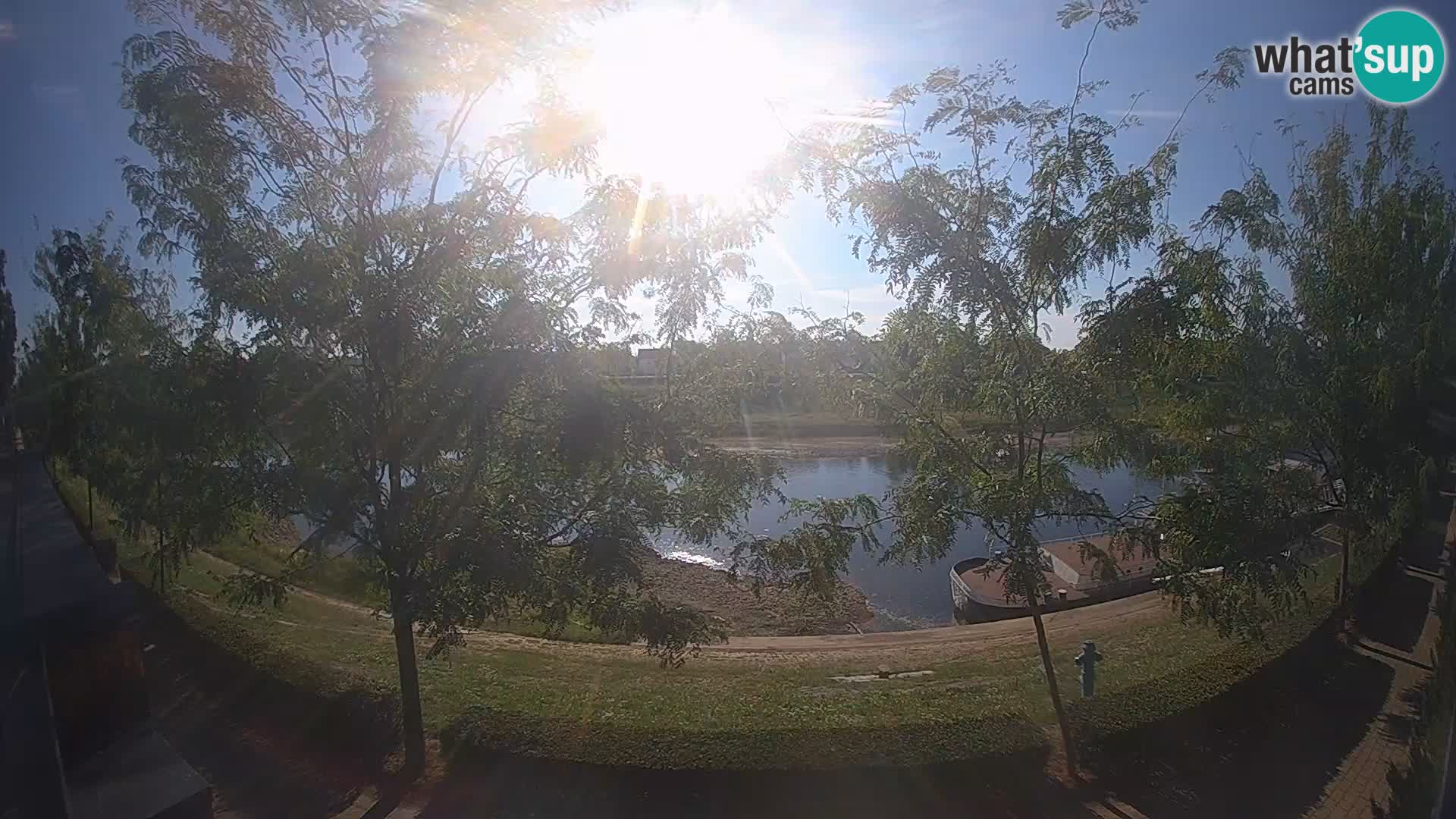 Sisak live webcam Kolpa river view – Croatia