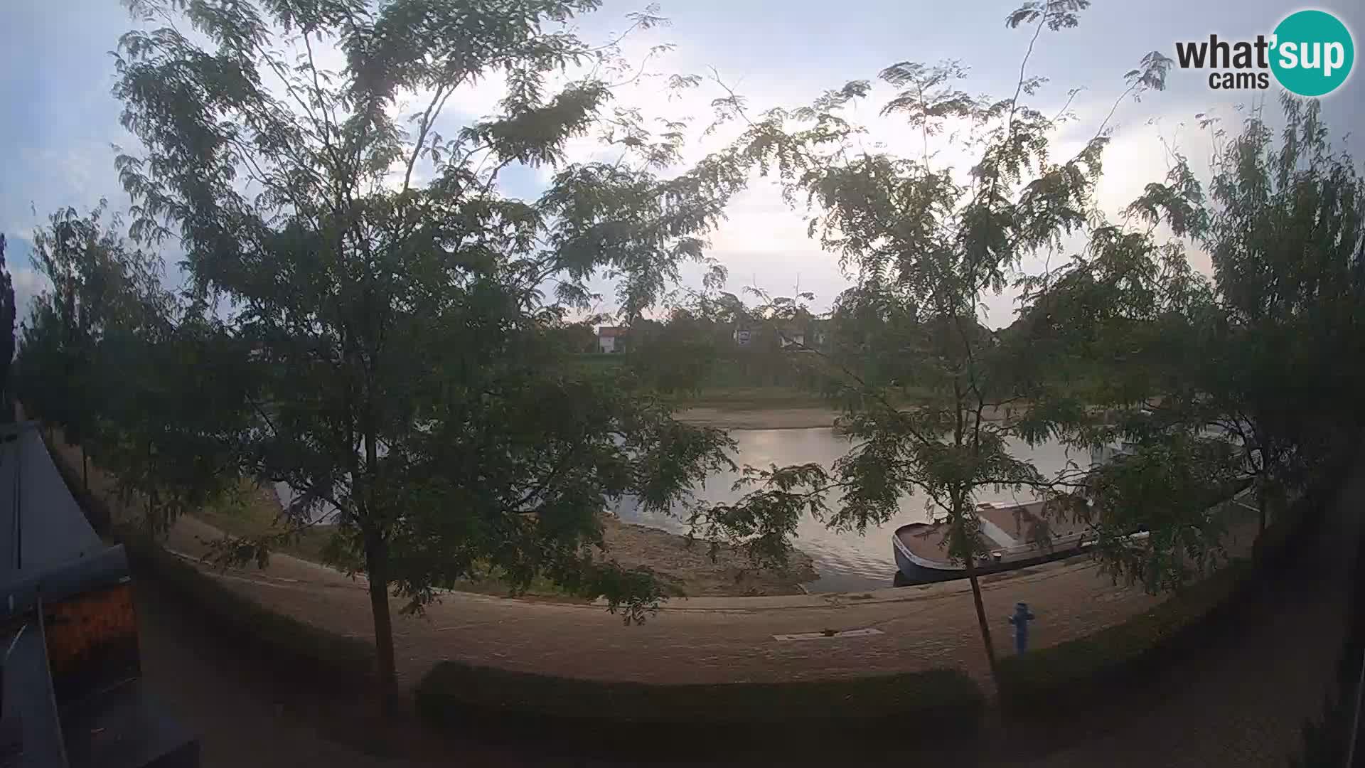 Sisak live webcam – vista sul fiume Kolpa – Croazia
