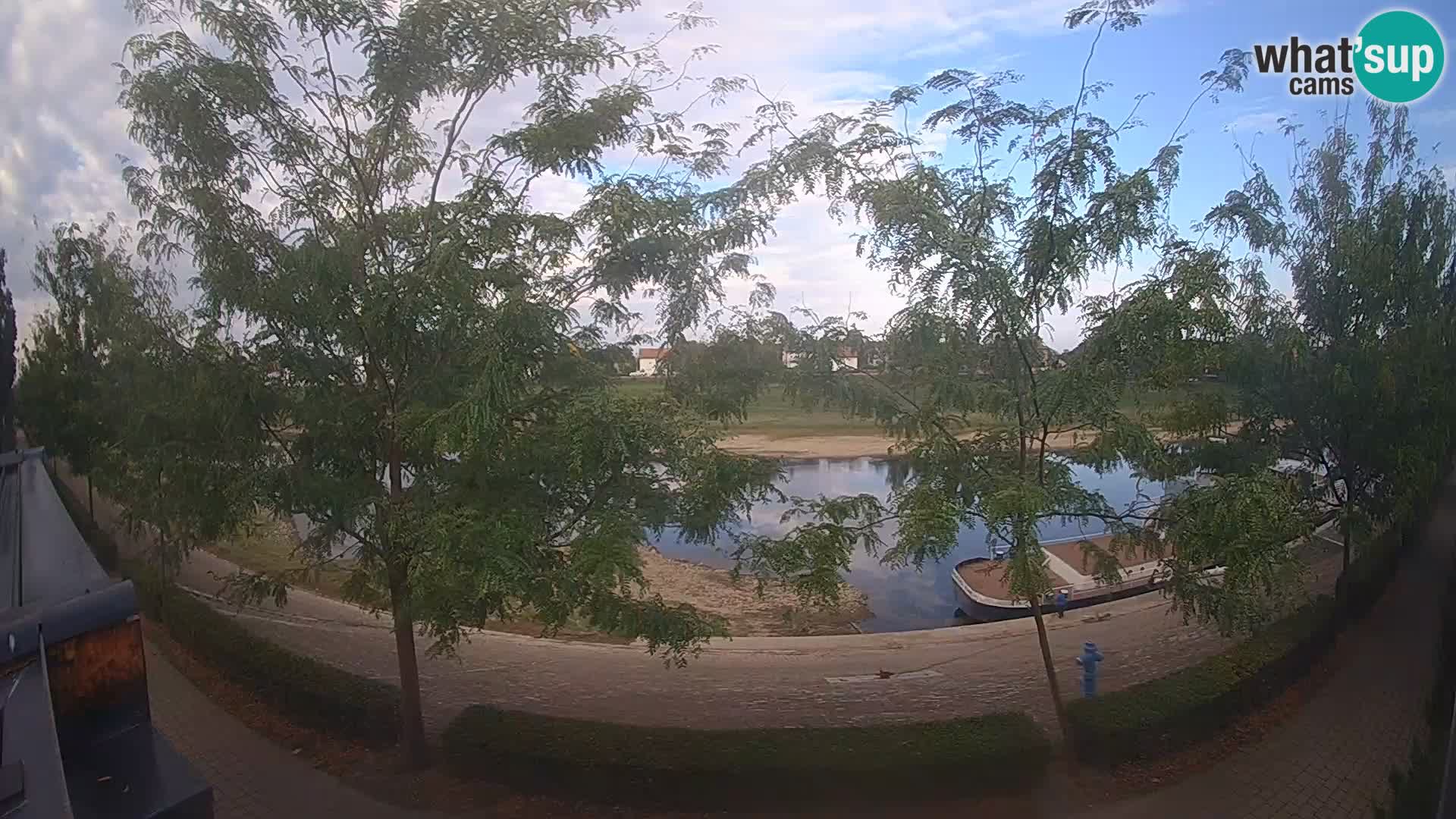 Sisak webcam en direct – vue sur la rivière Kolpa – Croatie
