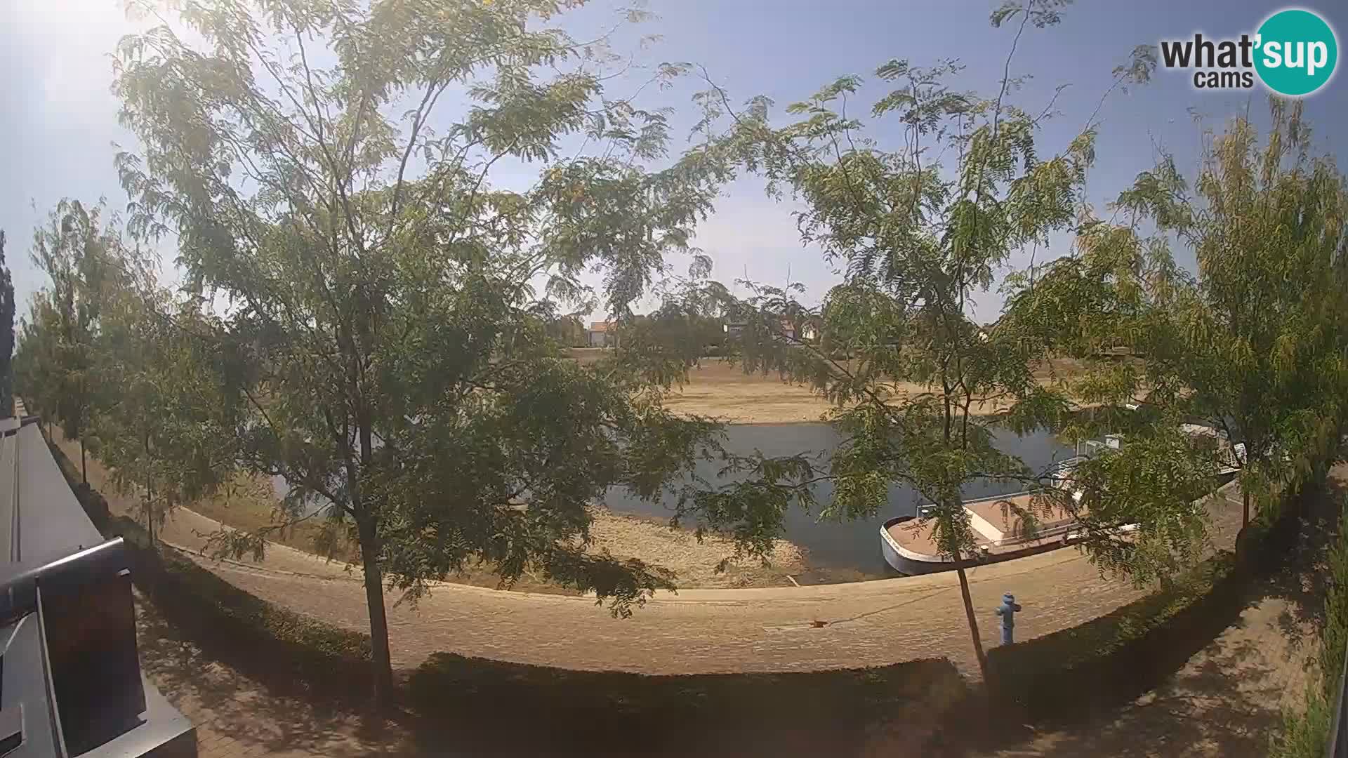 Sisak Live-Webcam Blick auf den Fluss Kolpa – Kroatien