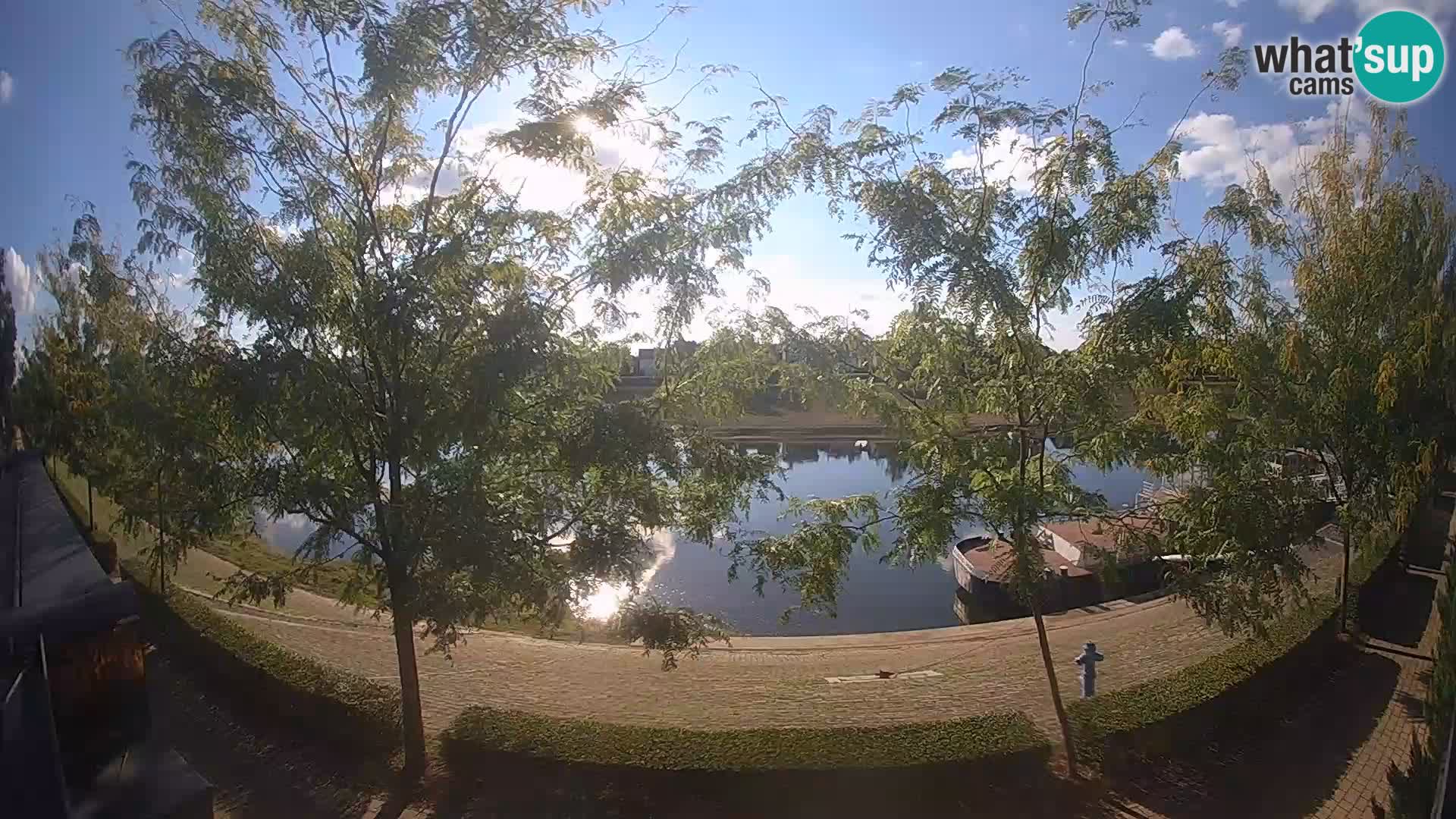 Sisak live webcam – vista sul fiume Kolpa – Croazia
