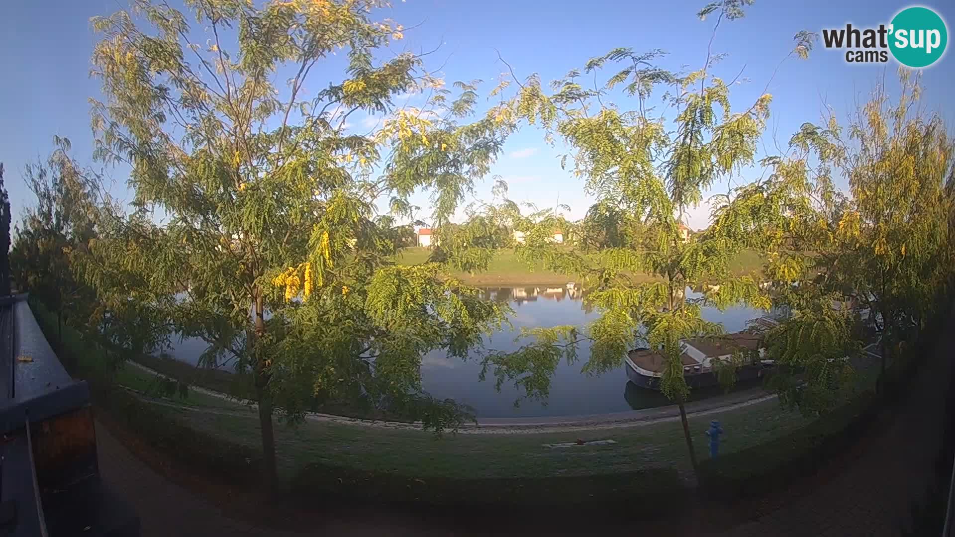 Sisak Live-Webcam Blick auf den Fluss Kolpa – Kroatien