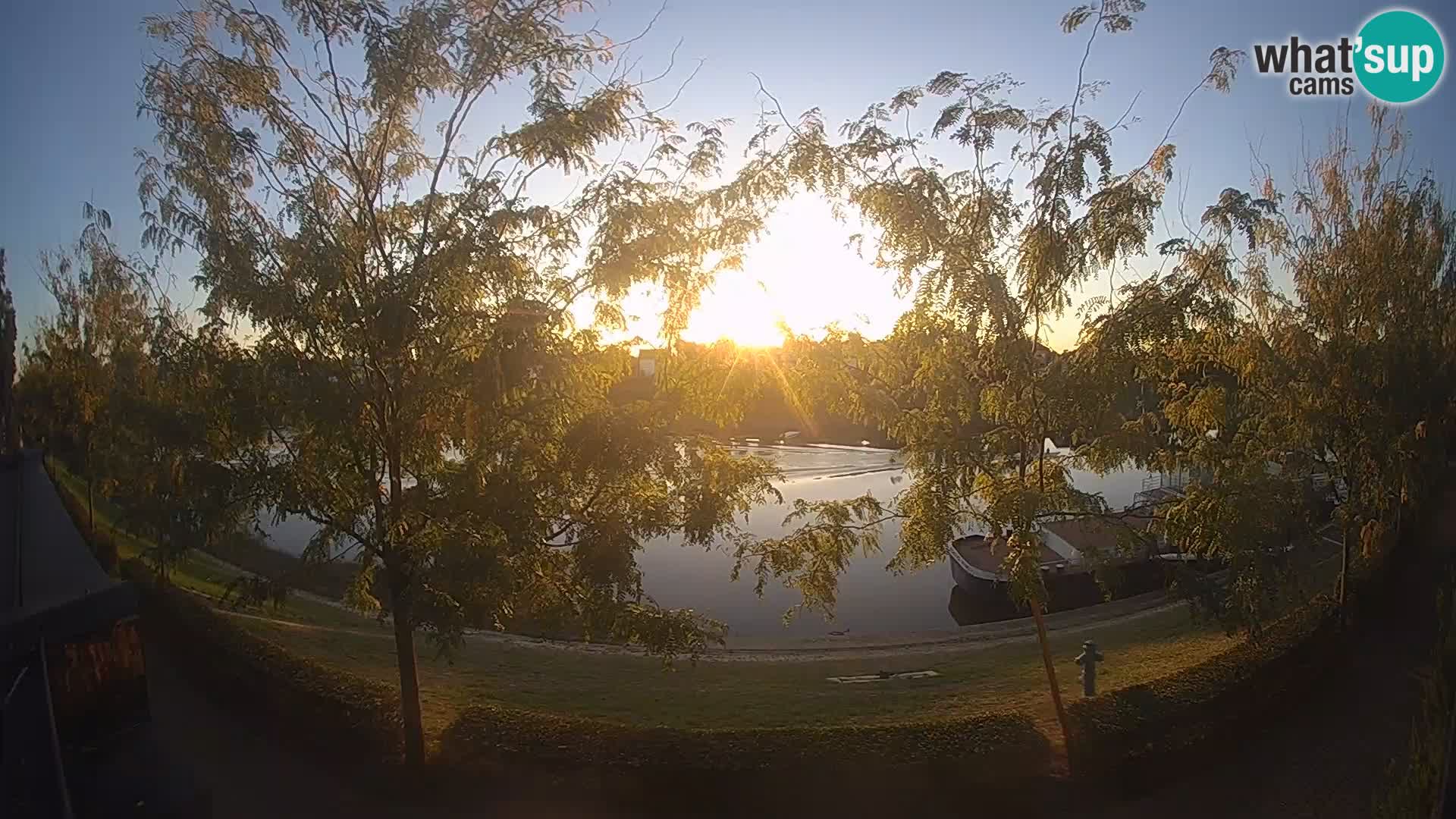 Sisak webcam en direct – vue sur la rivière Kolpa – Croatie