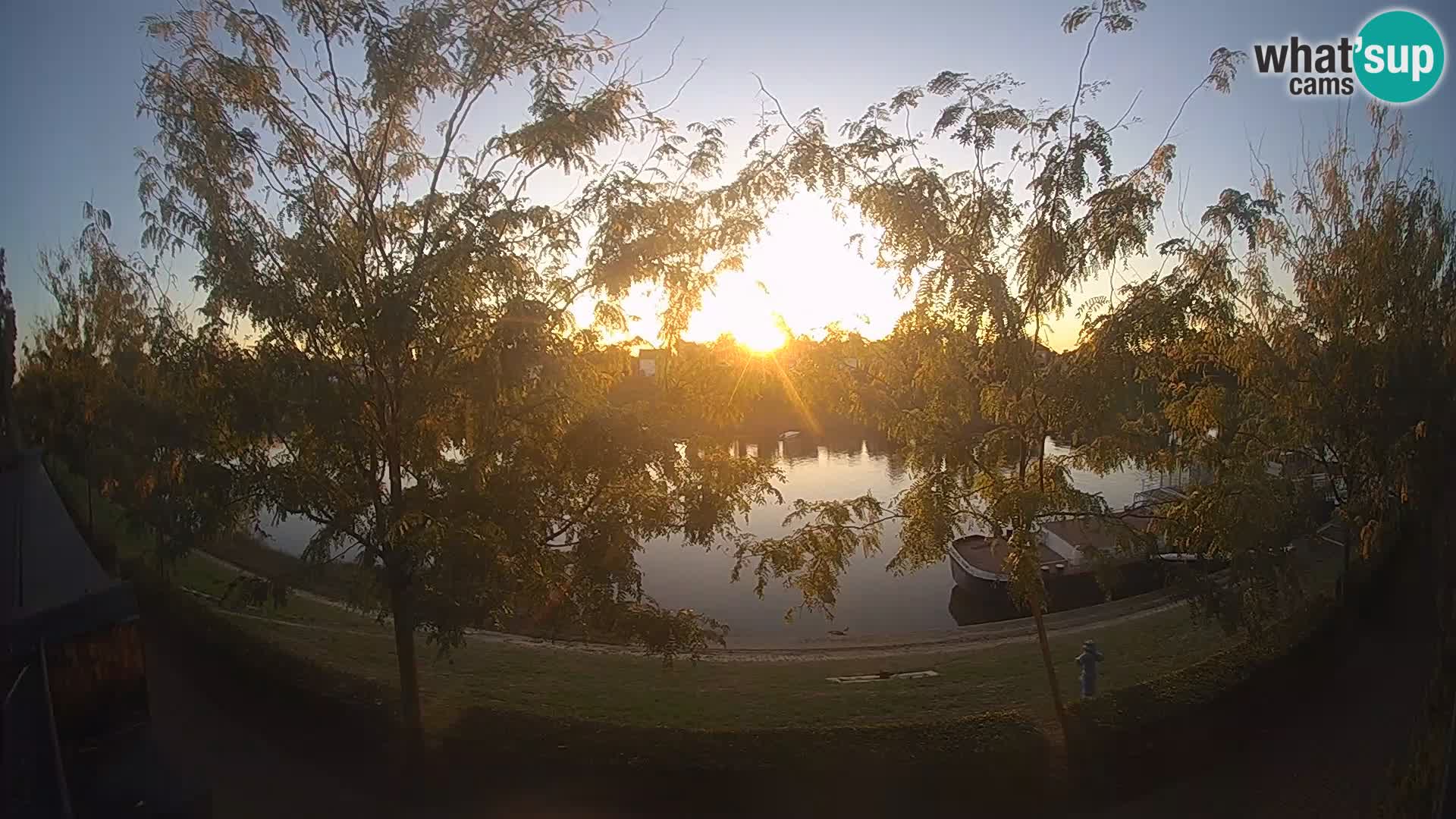 Sisak webcam en direct – vue sur la rivière Kolpa – Croatie