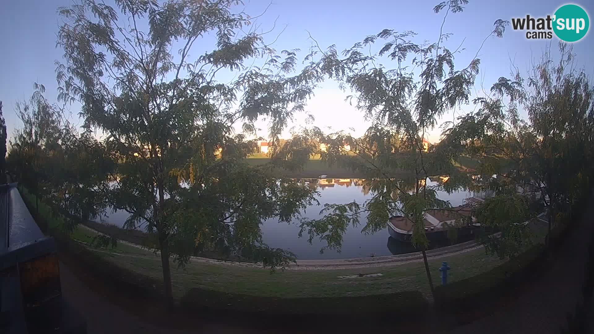Sisak live webcam – vista sul fiume Kolpa – Croazia