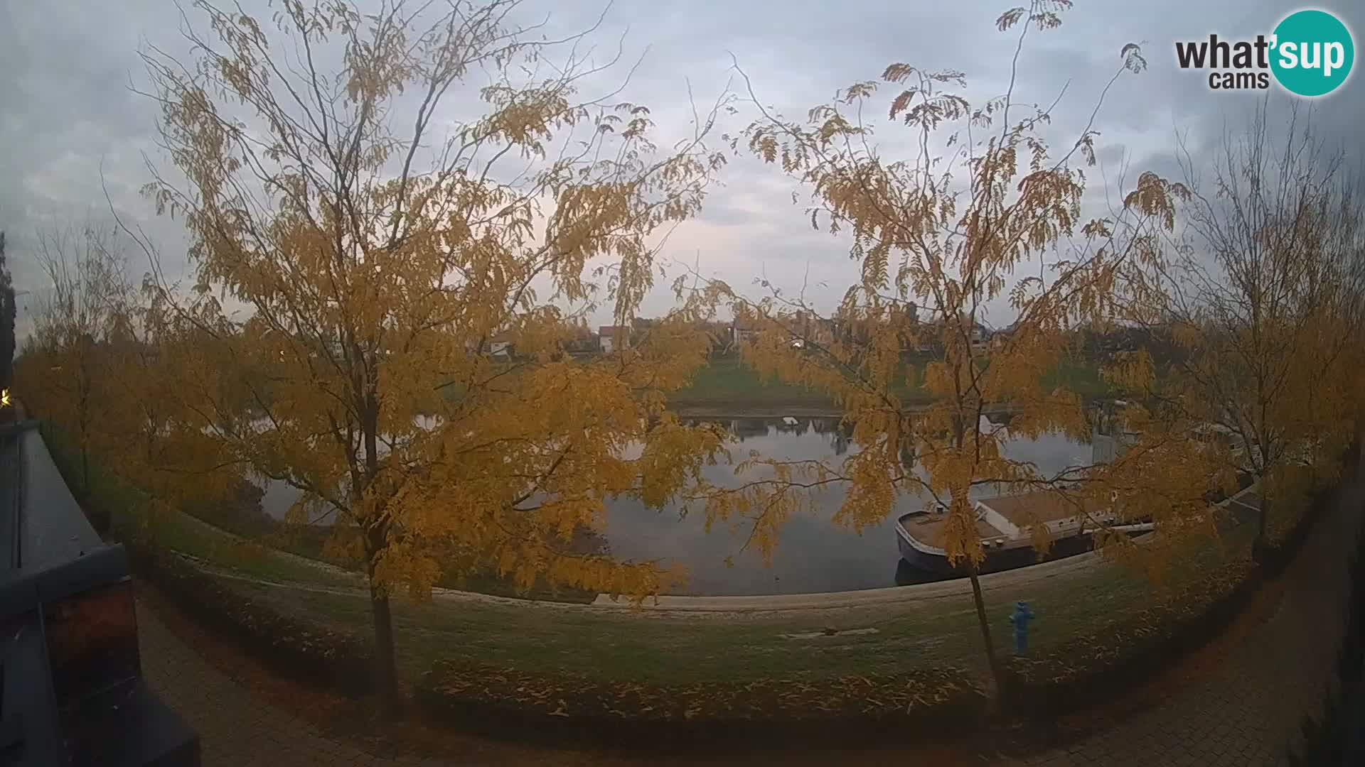 Sisak live webcam – vista sul fiume Kolpa – Croazia