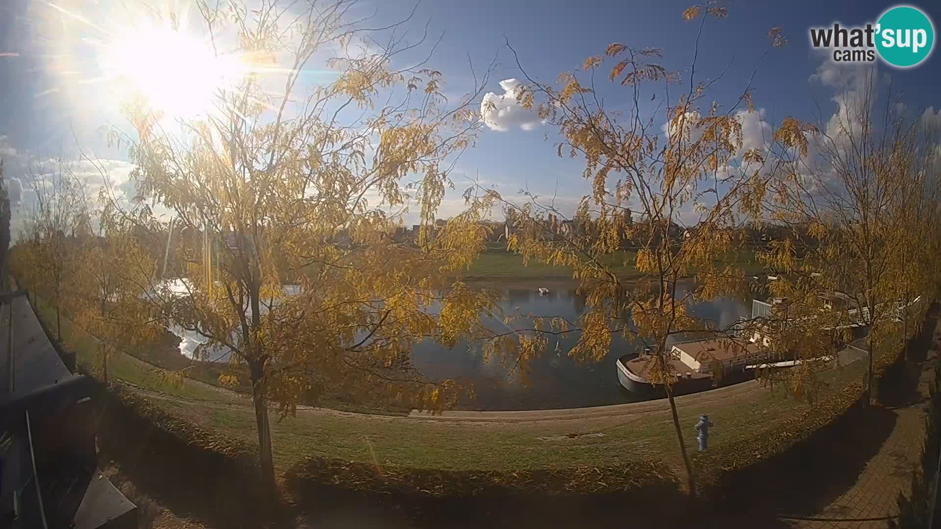 Sisak webcam en vivo Kolpa river view – Croacia
