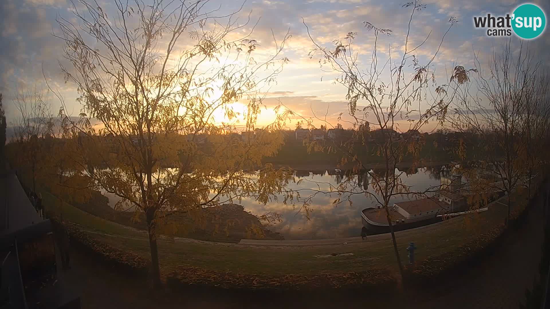 Sisak Live-Webcam Blick auf den Fluss Kolpa – Kroatien