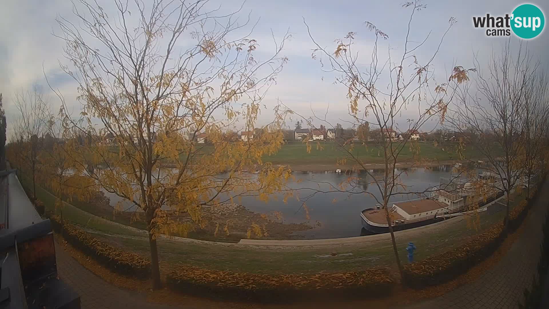 Sisak Live-Webcam Blick auf den Fluss Kolpa – Kroatien