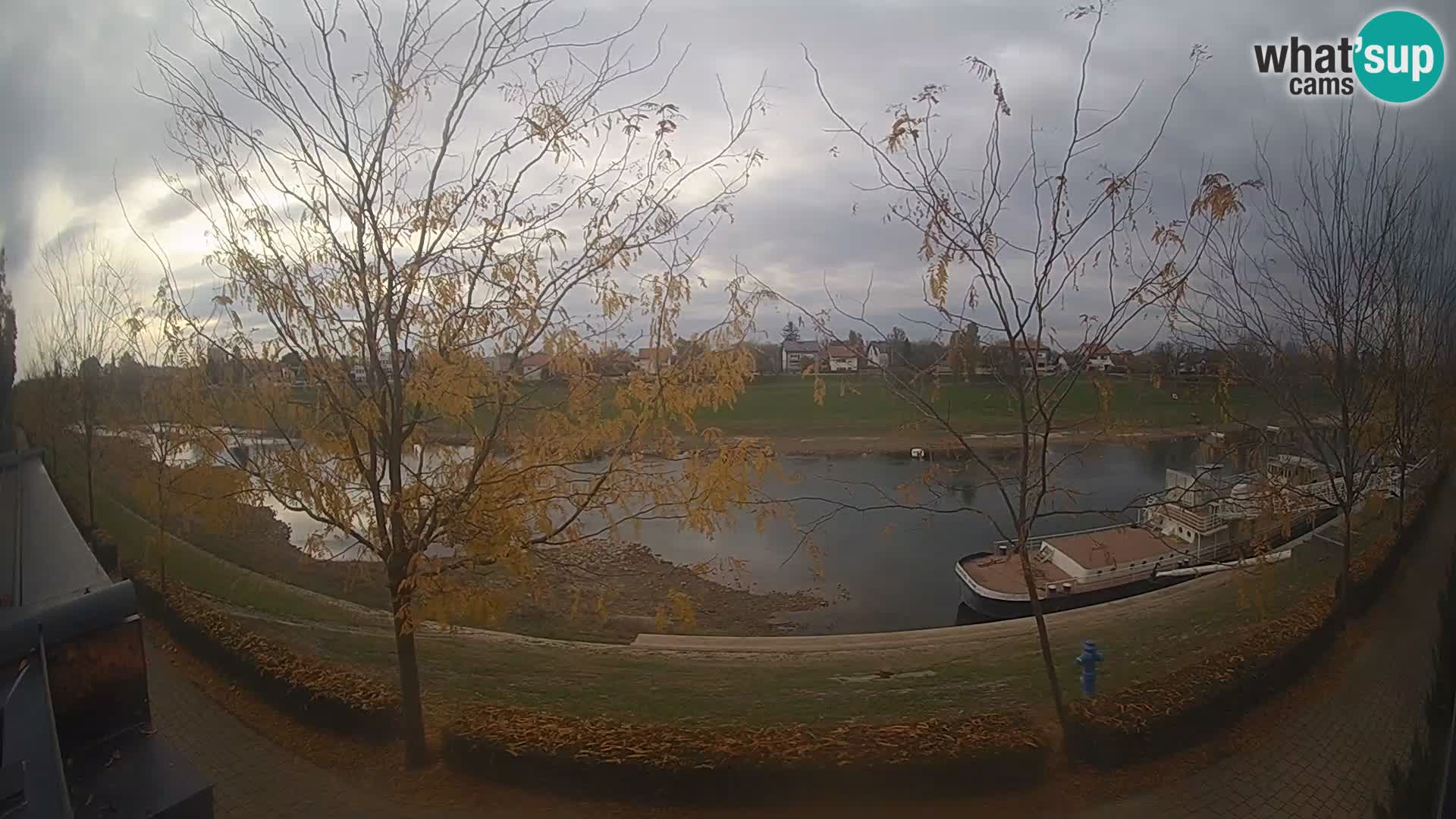 Sisak live webcam Kolpa river view – Croatia