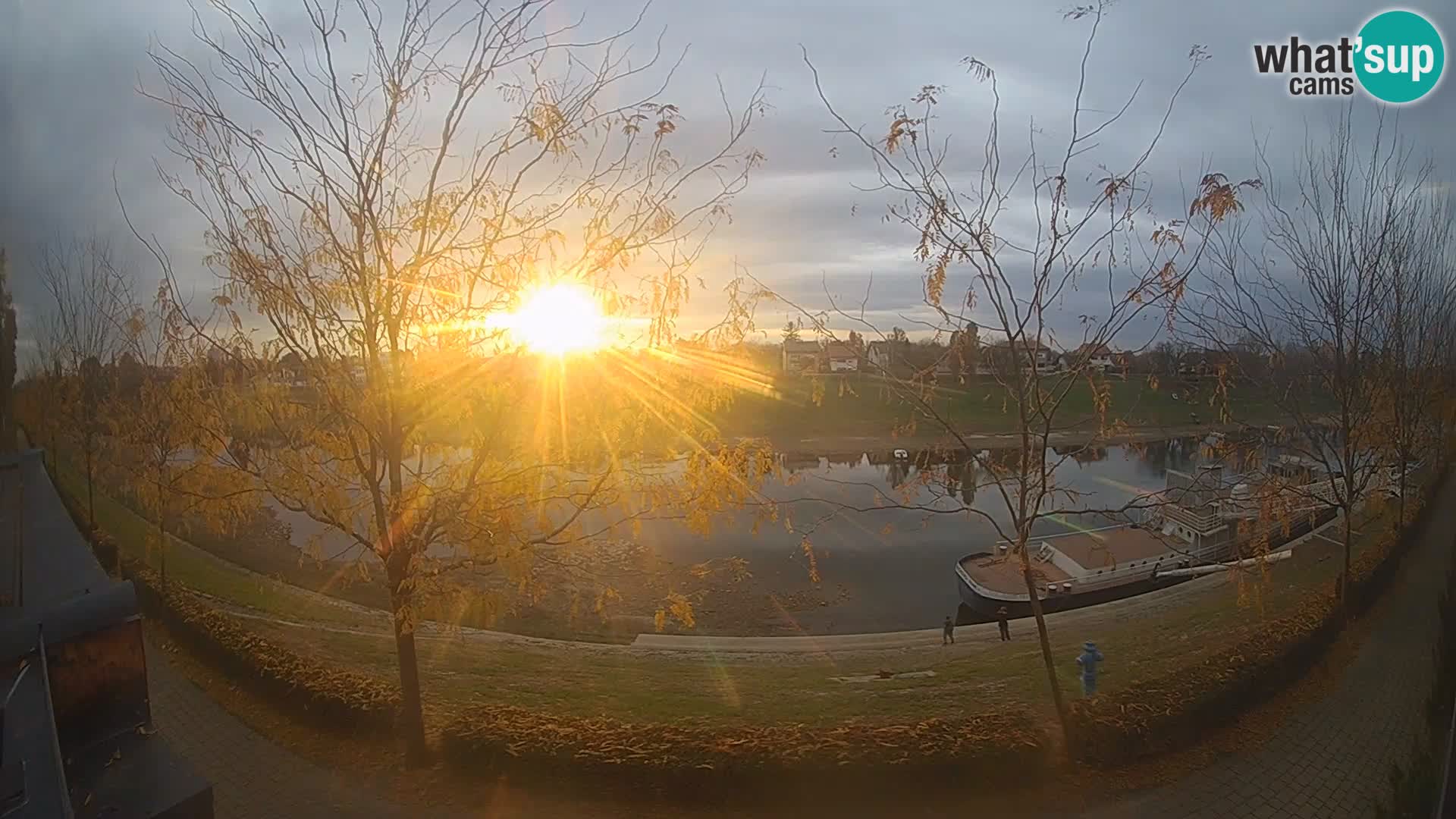 Sisak webcam en direct – vue sur la rivière Kolpa – Croatie