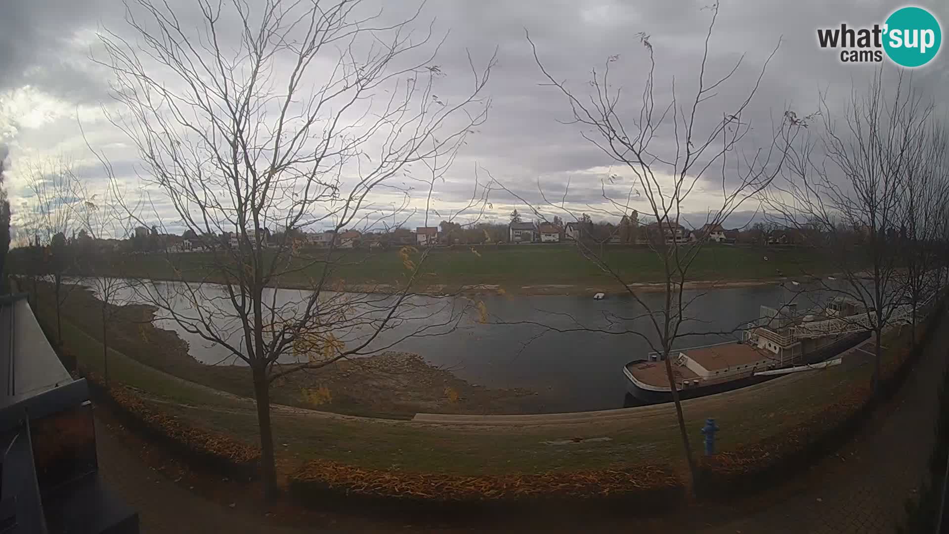 Sisak webcam en direct – vue sur la rivière Kolpa – Croatie