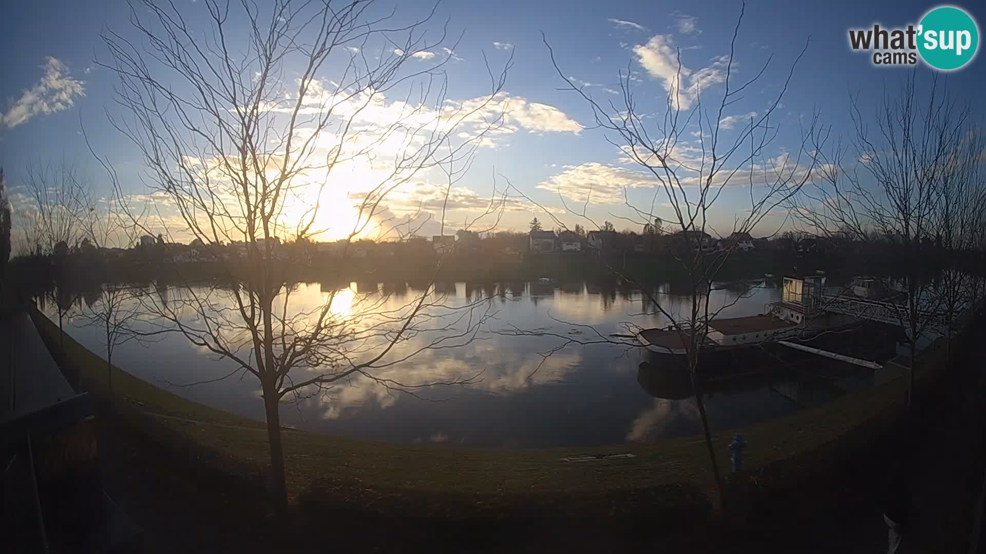 Sisak Live-Webcam Blick auf den Fluss Kolpa – Kroatien