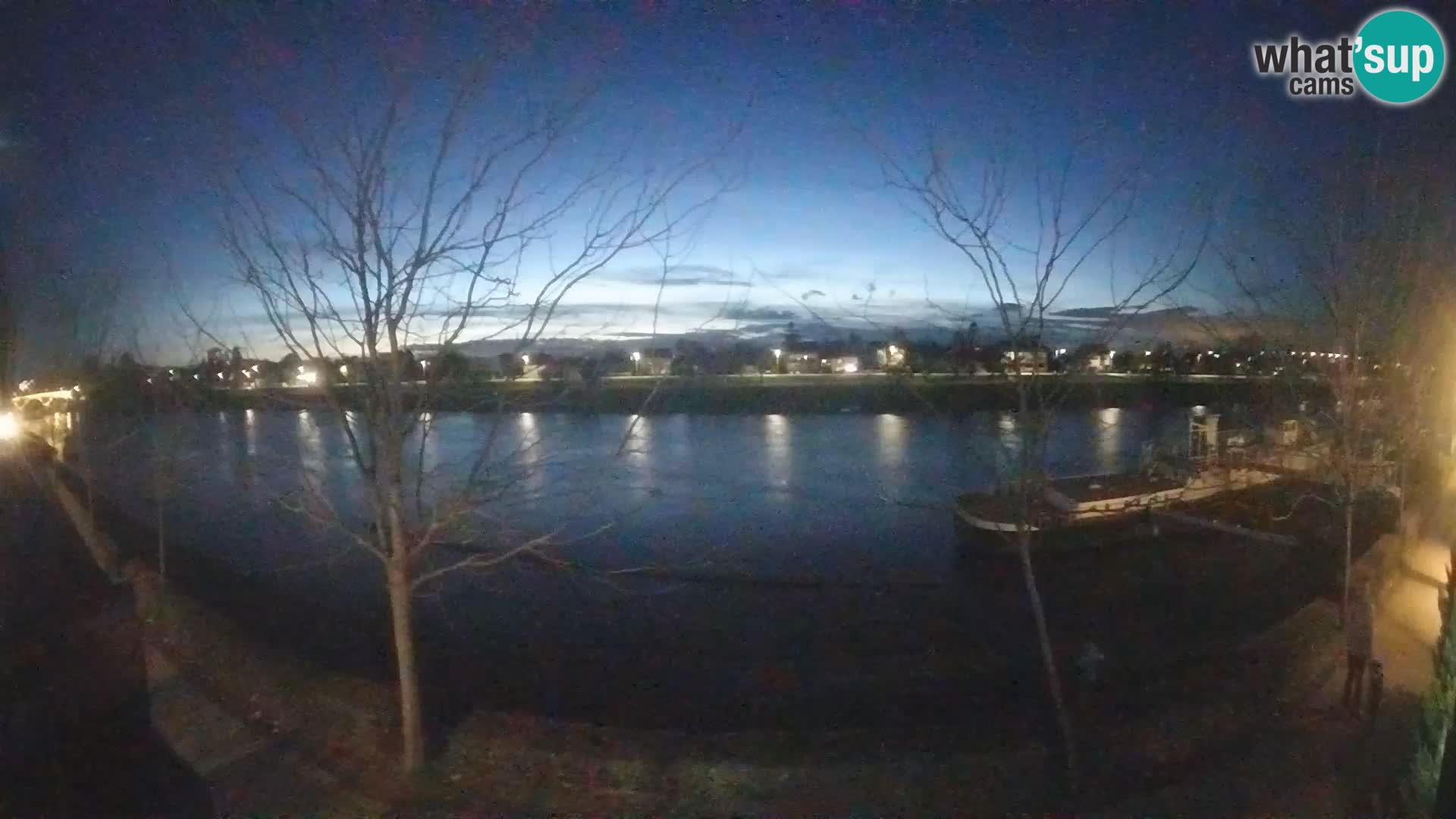 Sisak live webcam Kolpa river view – Croatia