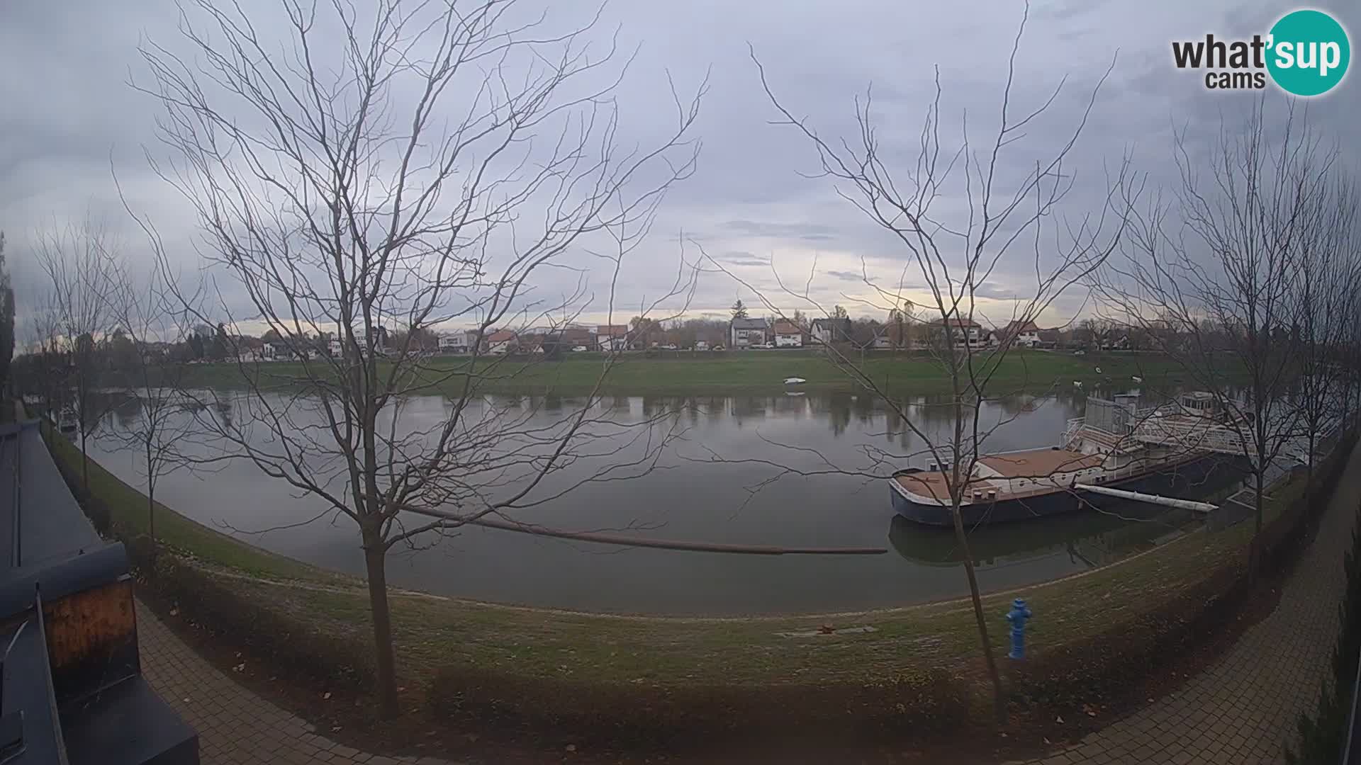 Sisak webcam en direct – vue sur la rivière Kolpa – Croatie