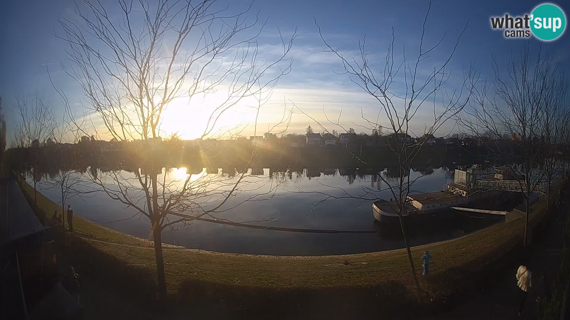 Sisak live webcam pogled na reku Kolpu