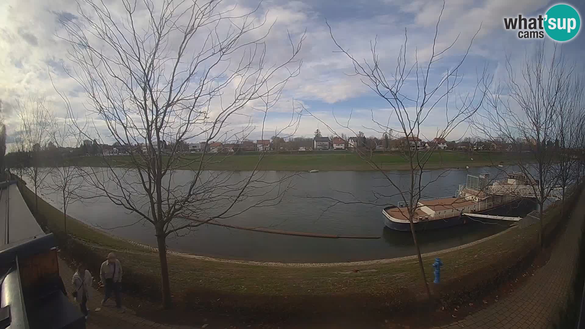 Sisak live webcam Kolpa river view – Croatia