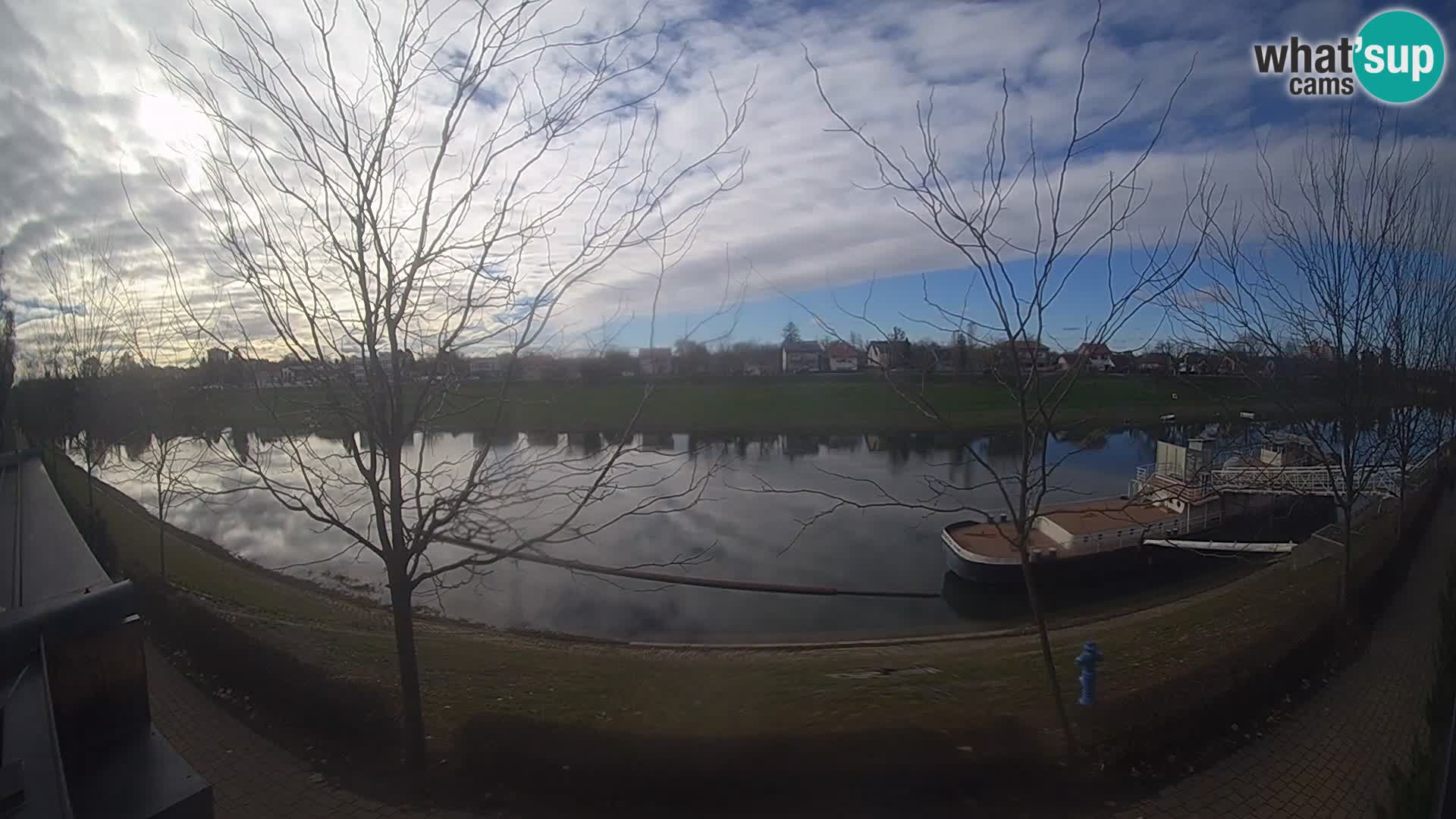 Sisak webcam en direct – vue sur la rivière Kolpa – Croatie