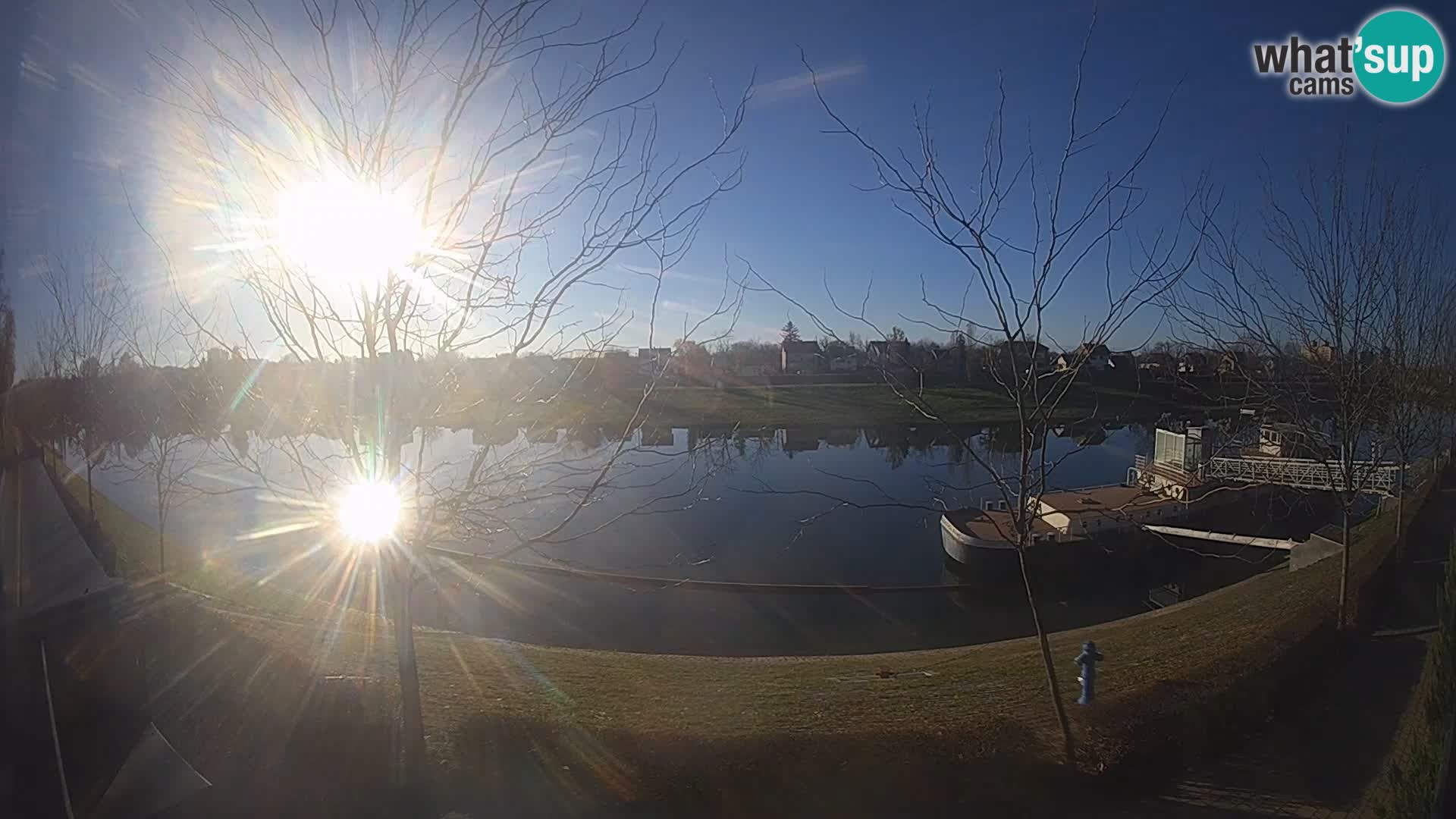 Sisak webcam en direct – vue sur la rivière Kolpa – Croatie