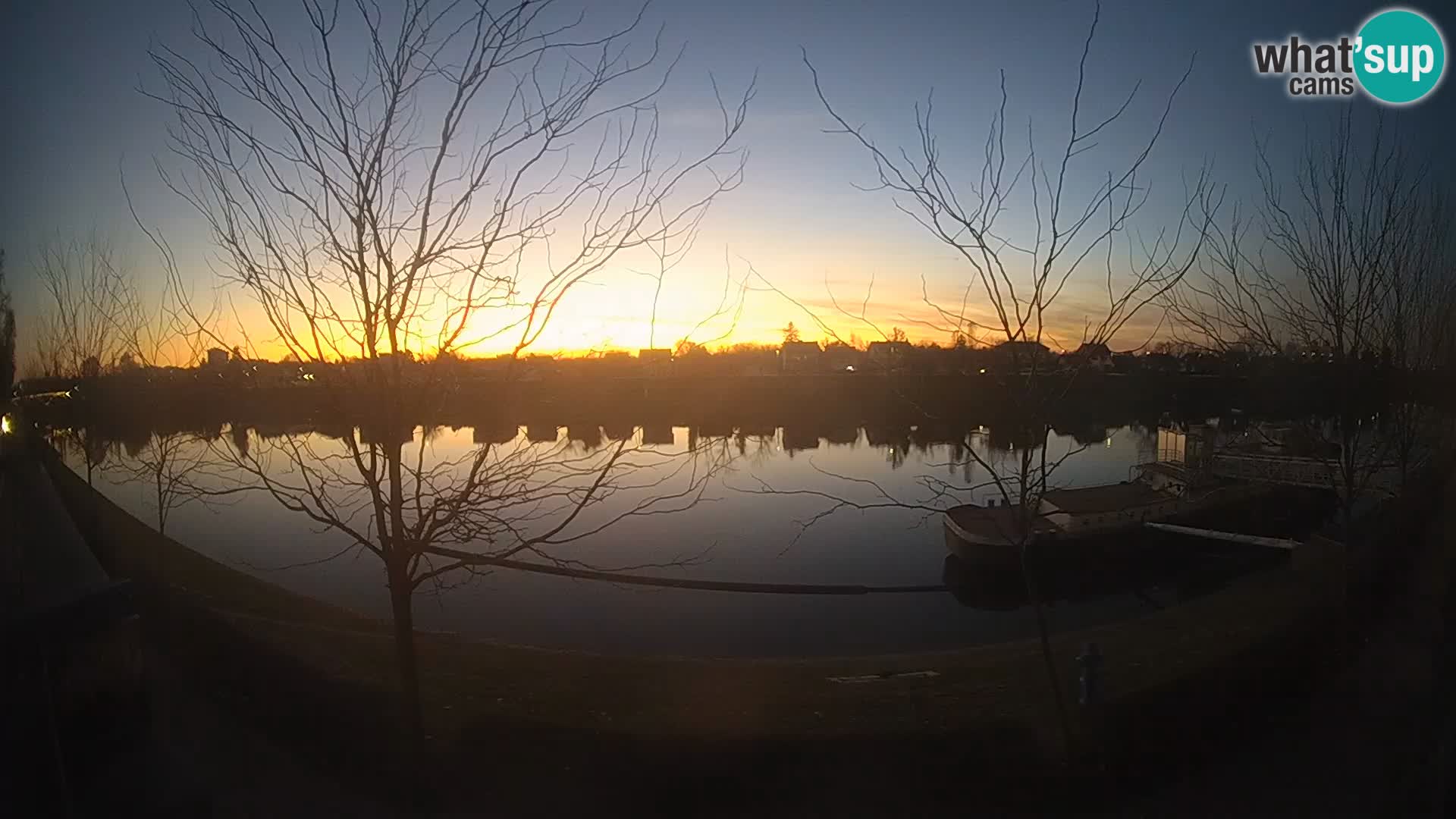 Sisak live webcam – vista sul fiume Kolpa – Croazia