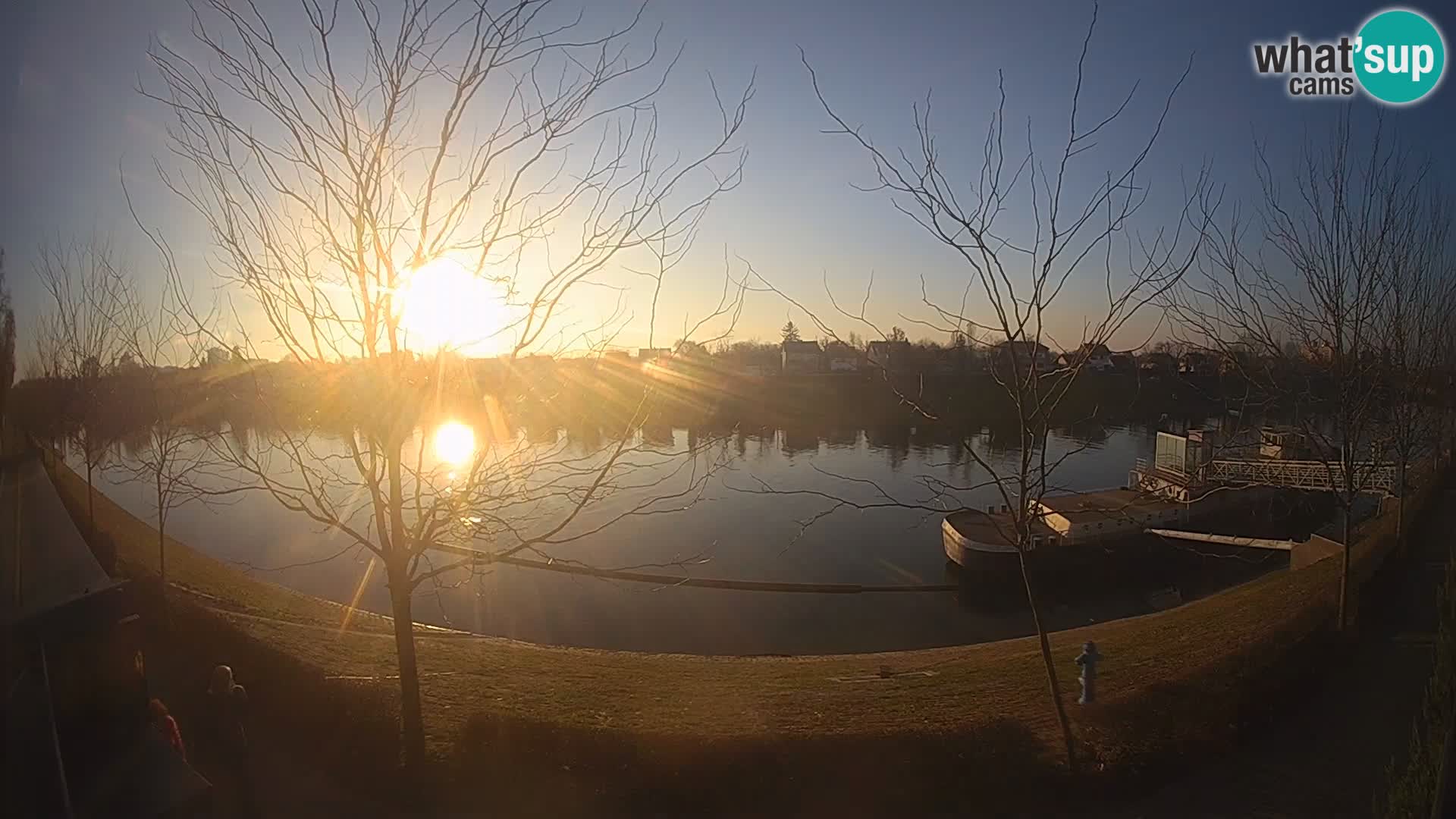 Sisak webcam en direct – vue sur la rivière Kolpa – Croatie