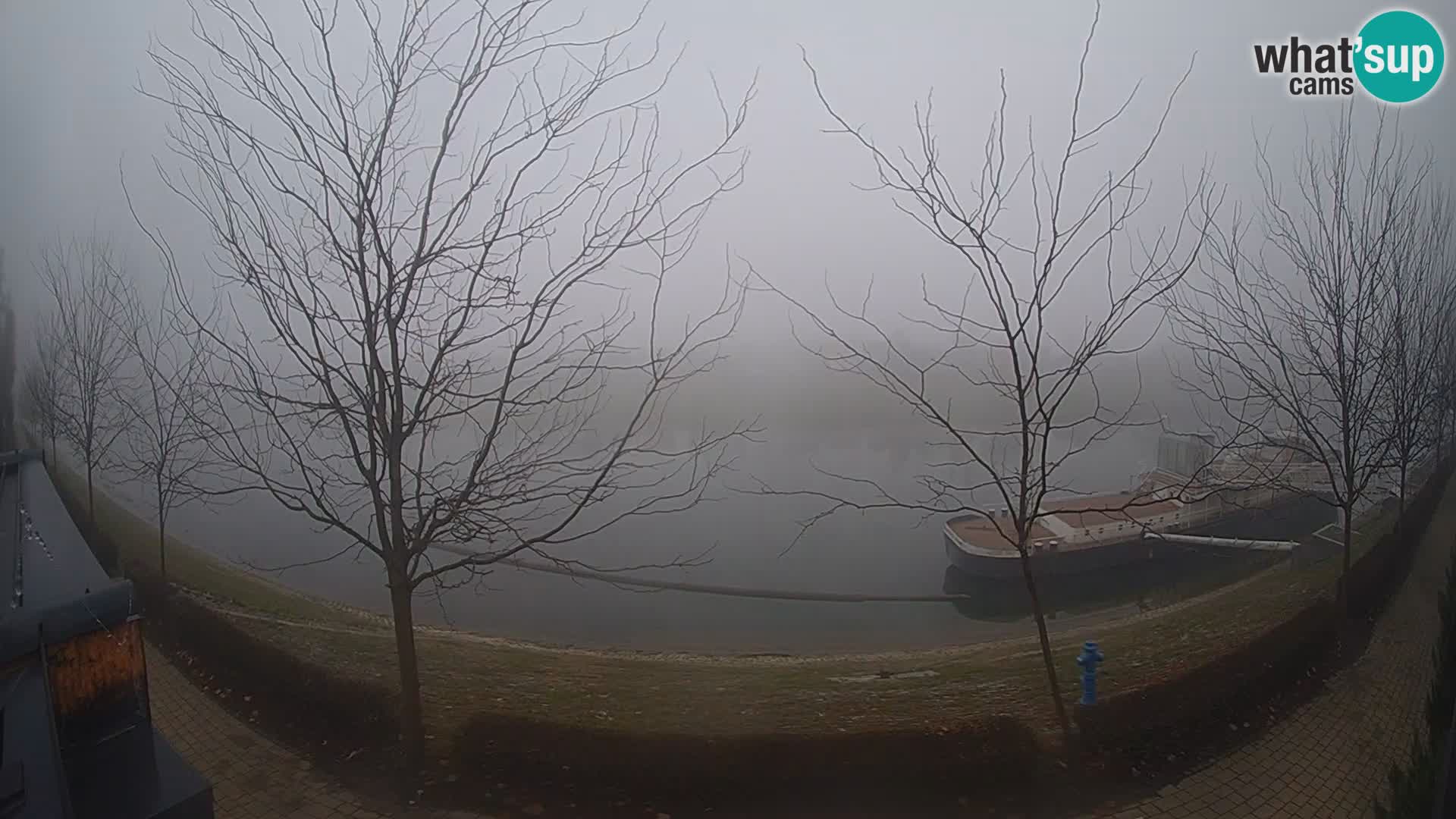 Sisak Live-Webcam Blick auf den Fluss Kolpa – Kroatien