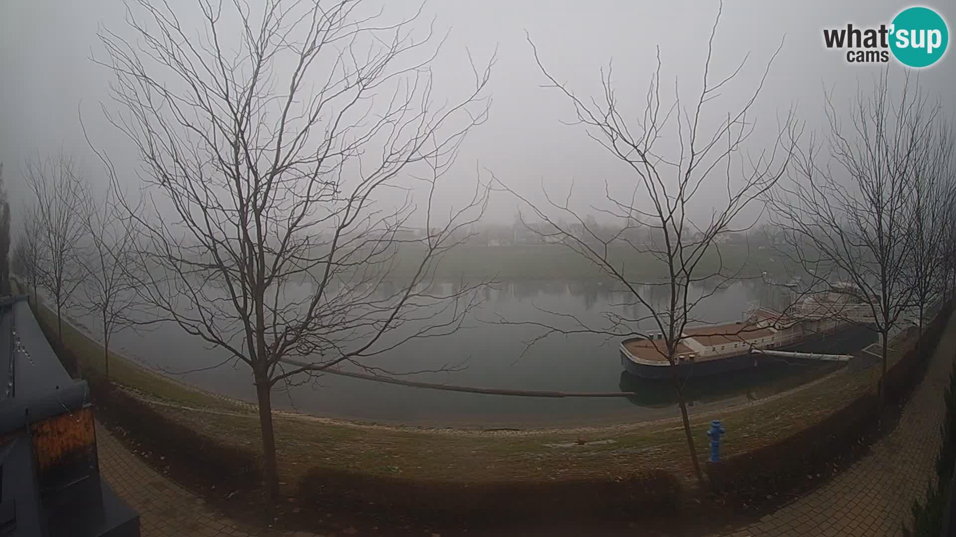 Sisak webcam en direct – vue sur la rivière Kolpa – Croatie