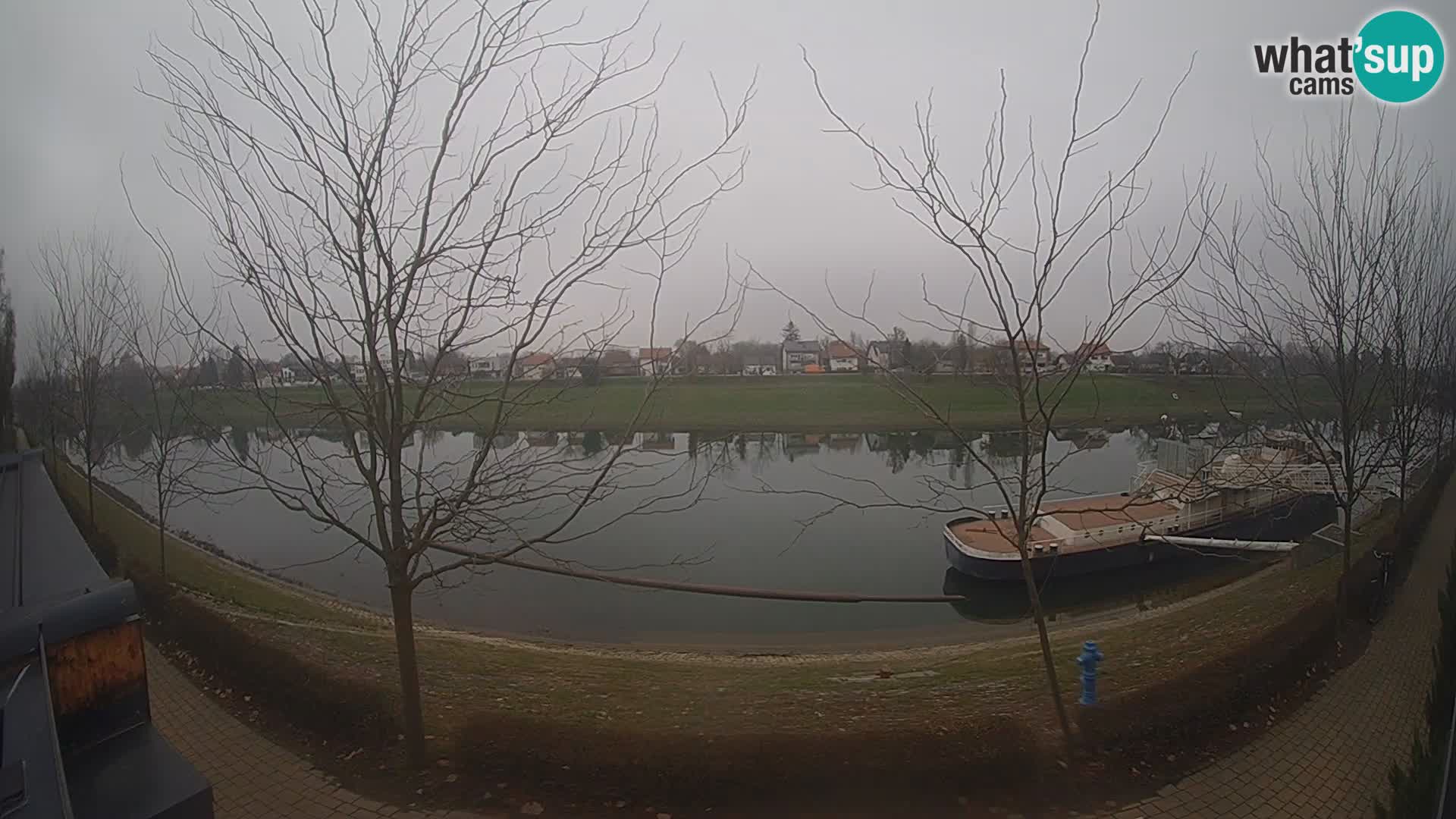 Sisak Live-Webcam Blick auf den Fluss Kolpa – Kroatien