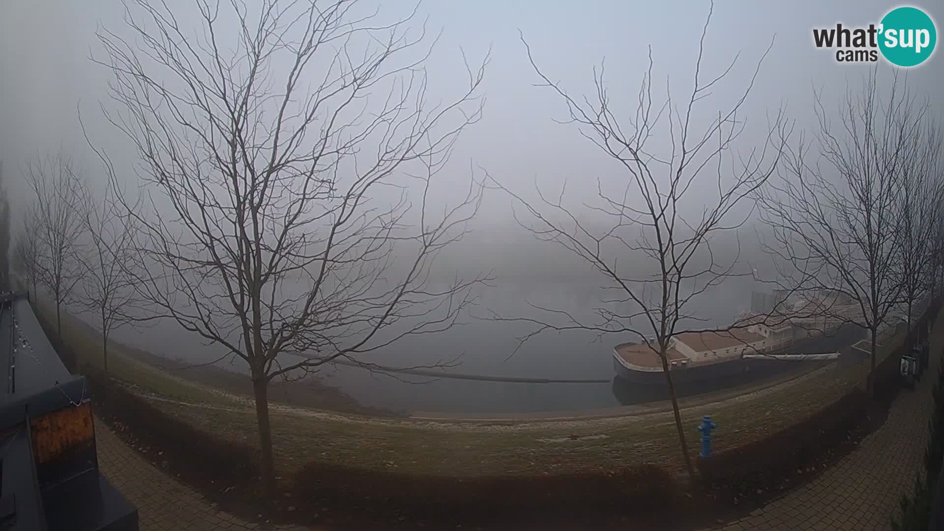 Sisak Live-Webcam Blick auf den Fluss Kolpa – Kroatien