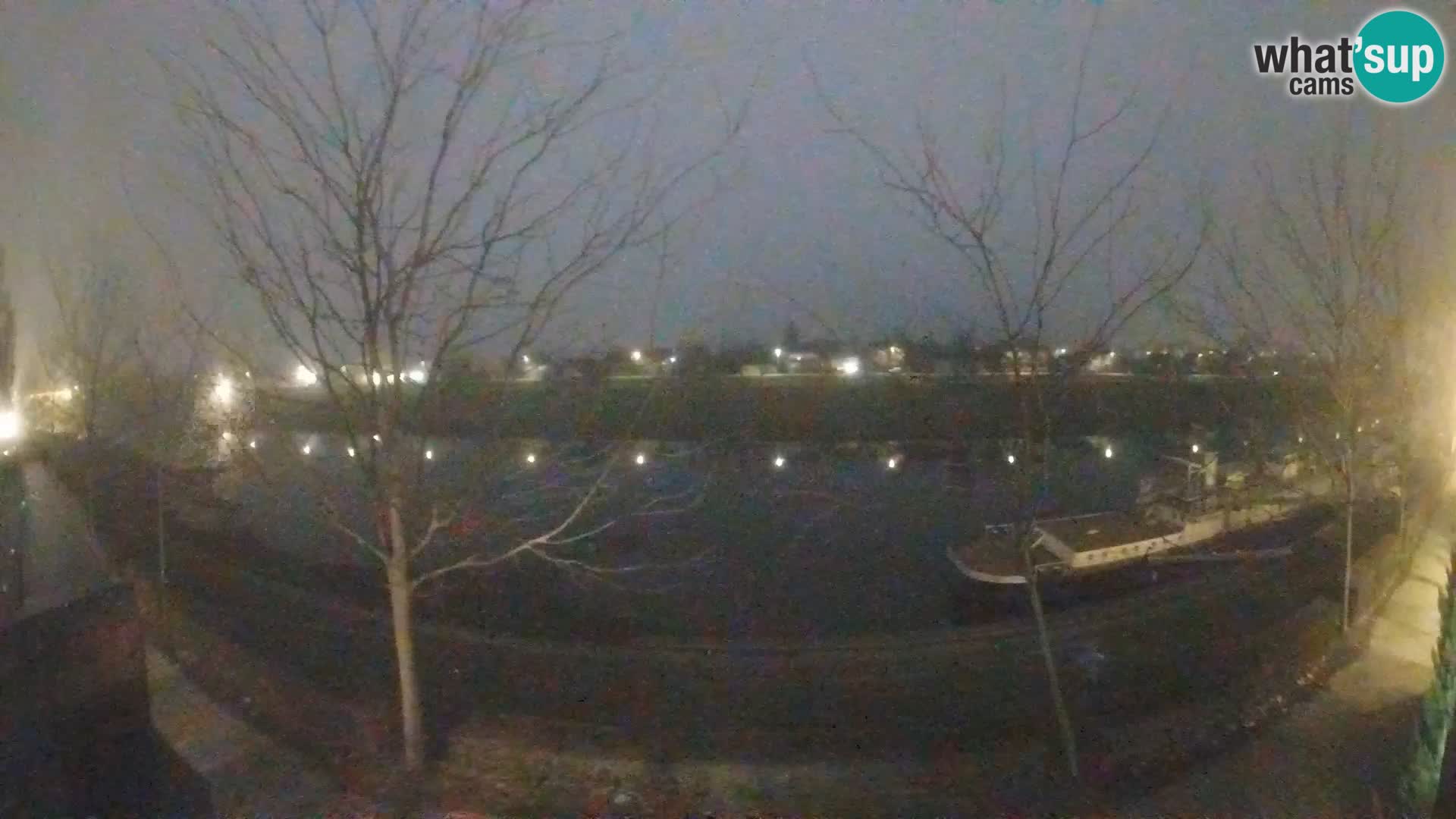 Sisak live webcam Kolpa river view – Croatia