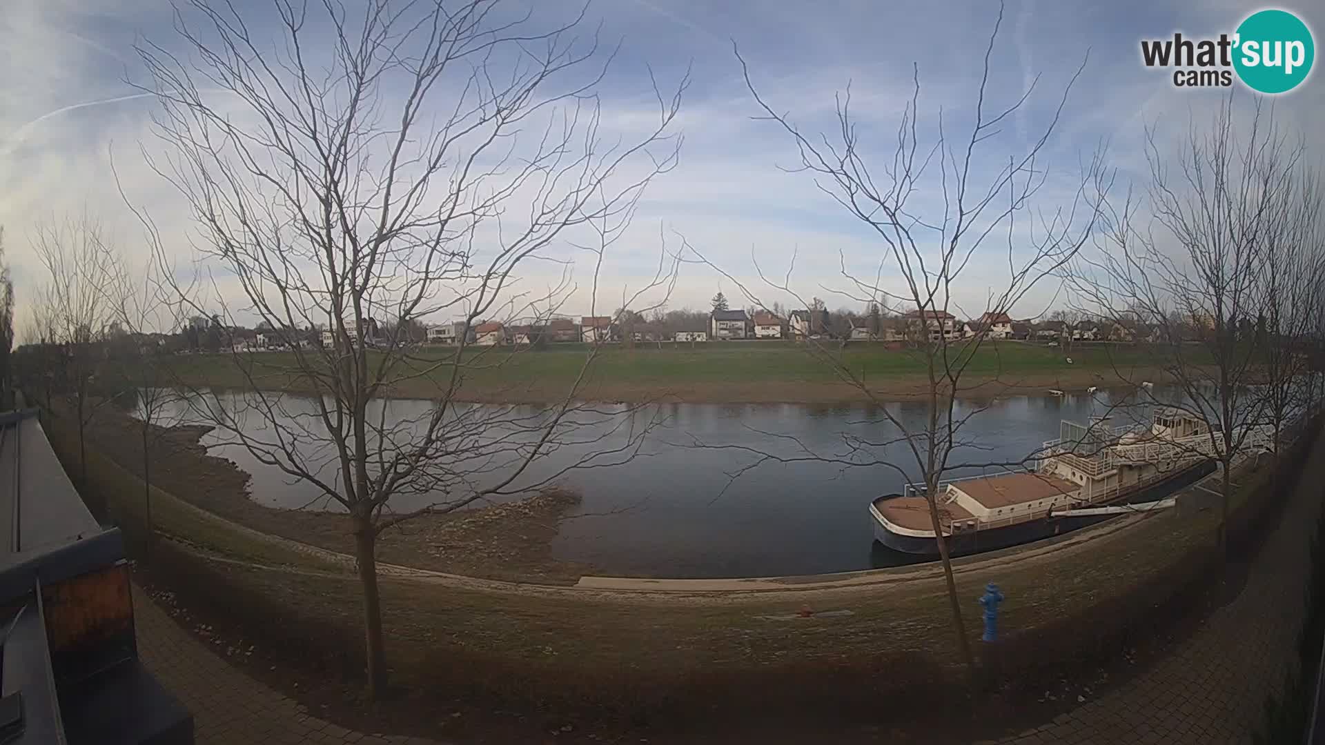 Sisak live webcam Kolpa river view – Croatia