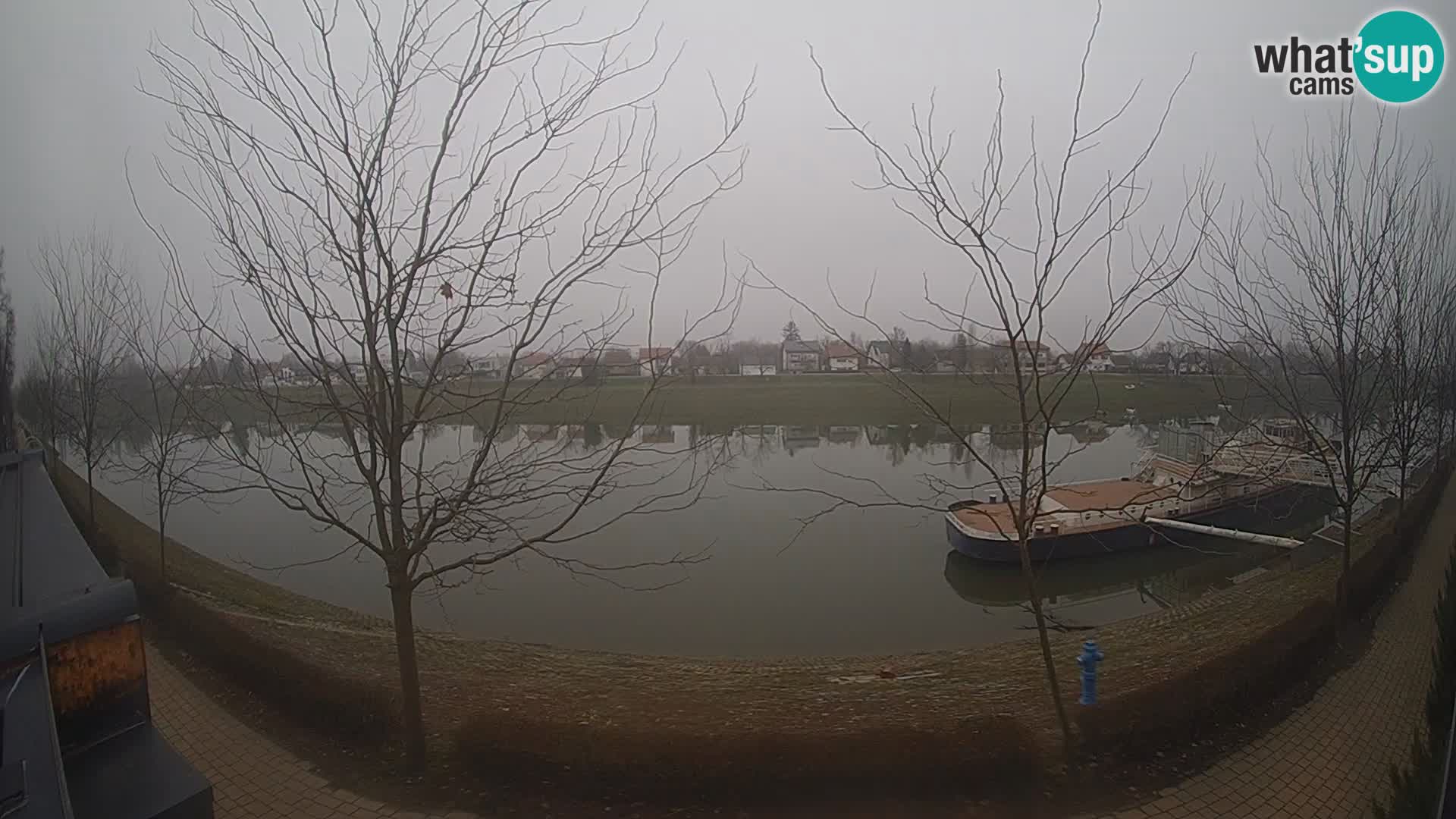 Sisak webcam en direct – vue sur la rivière Kolpa – Croatie