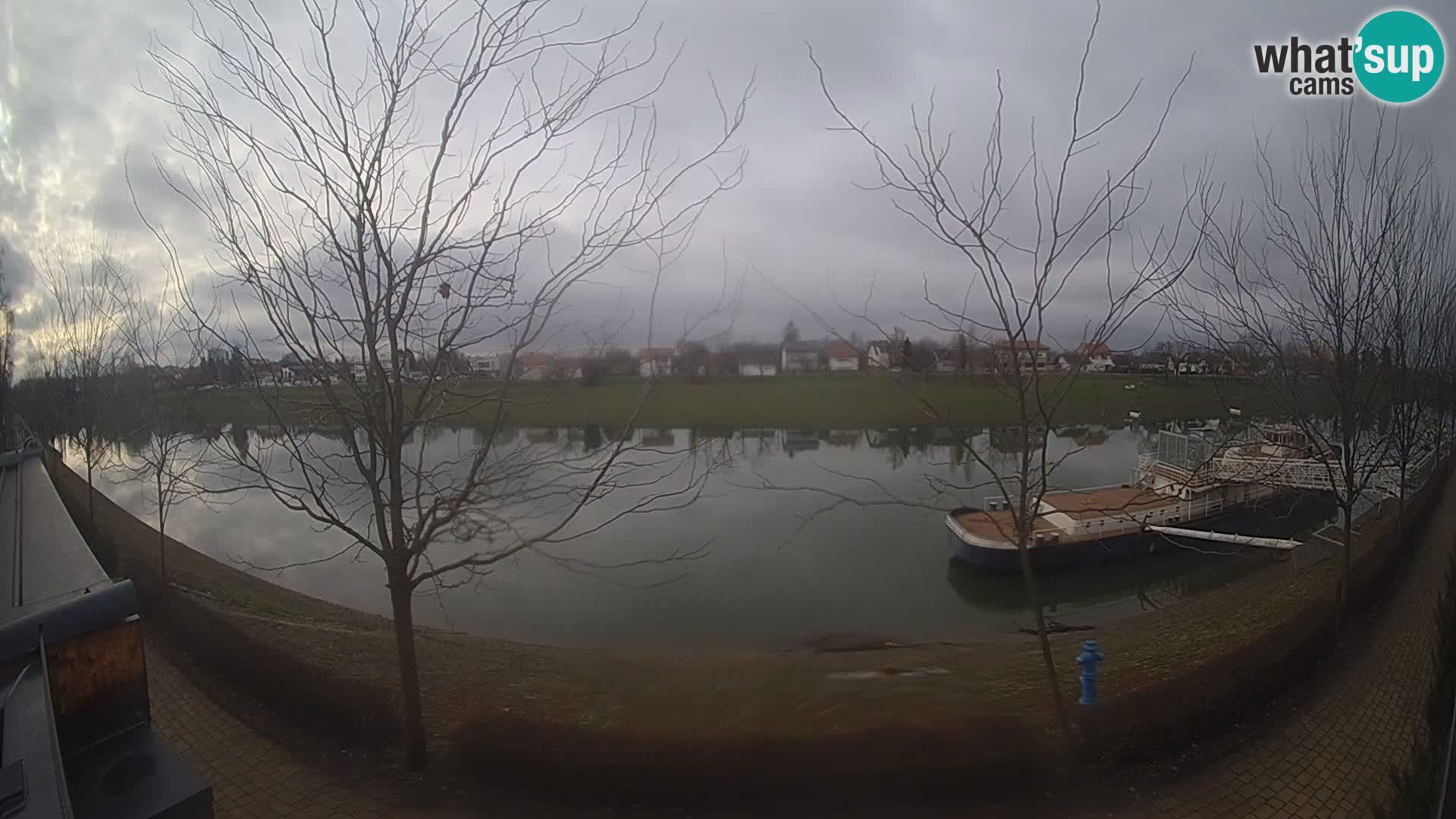Sisak live webcam – vista sul fiume Kolpa – Croazia