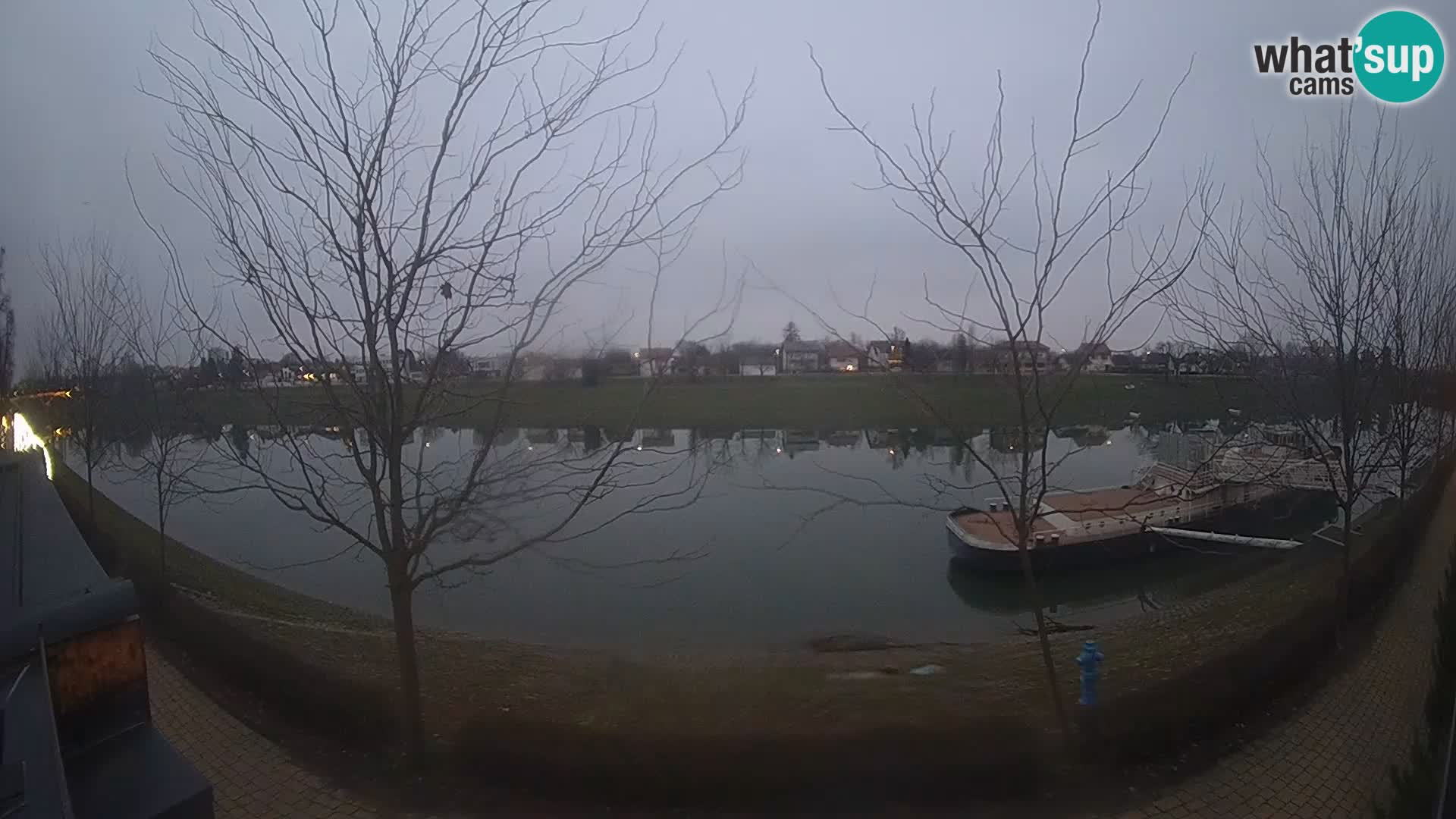 Sisak live webcam – vista sul fiume Kolpa – Croazia