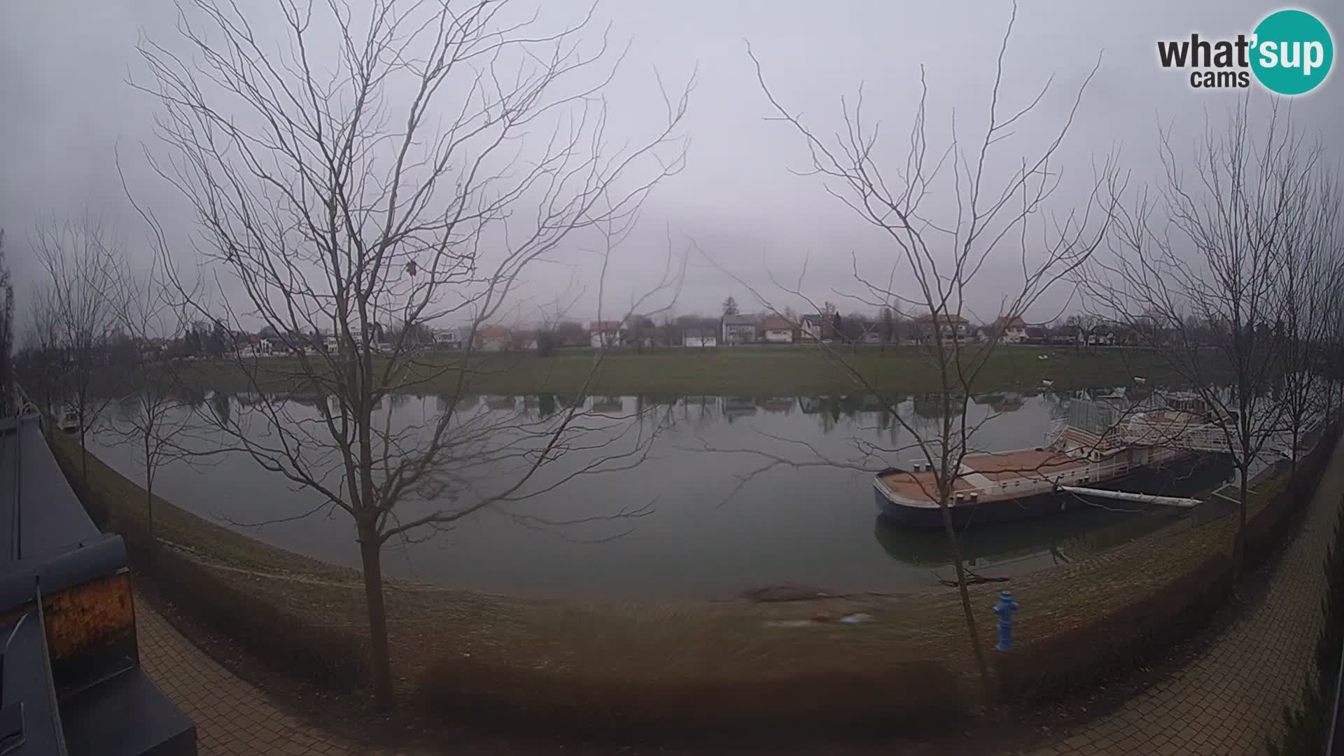Sisak webcam en direct – vue sur la rivière Kolpa – Croatie