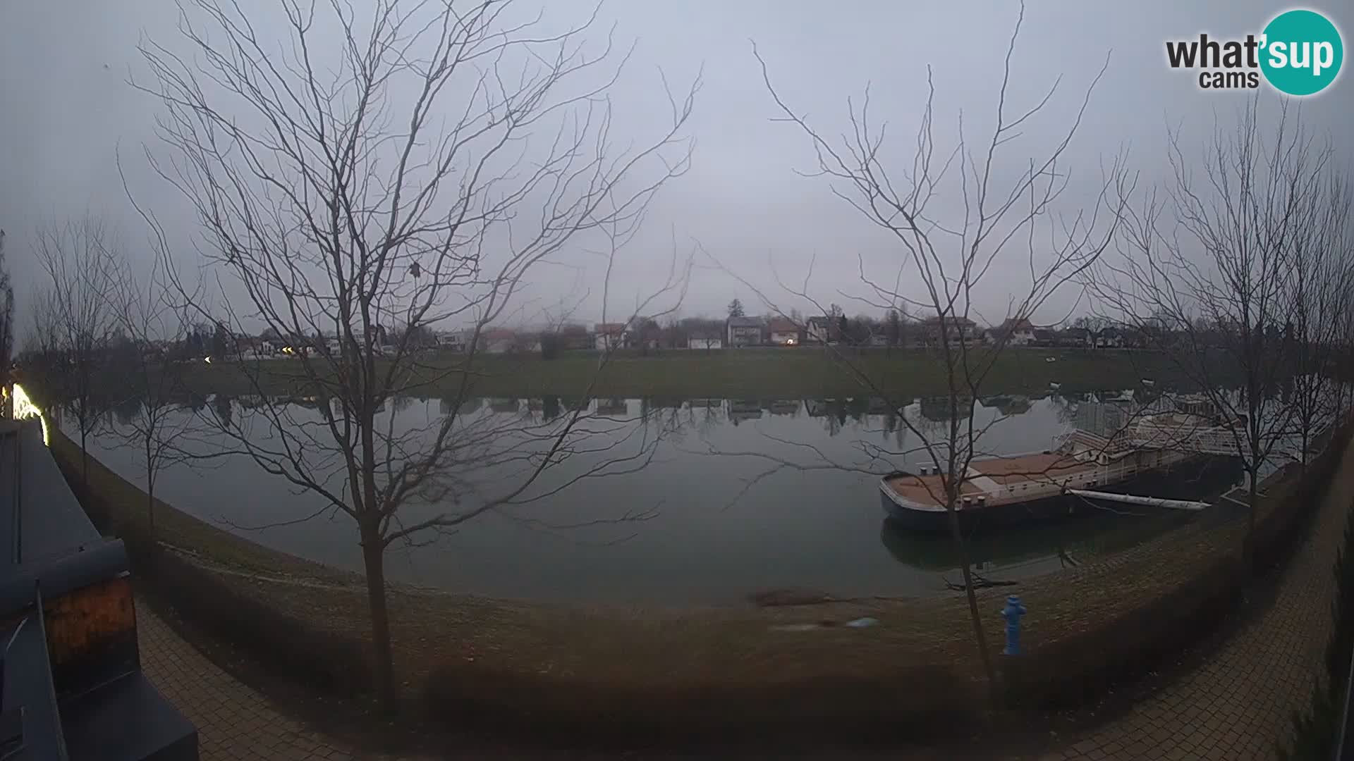 Sisak live webcam – vista sul fiume Kolpa – Croazia
