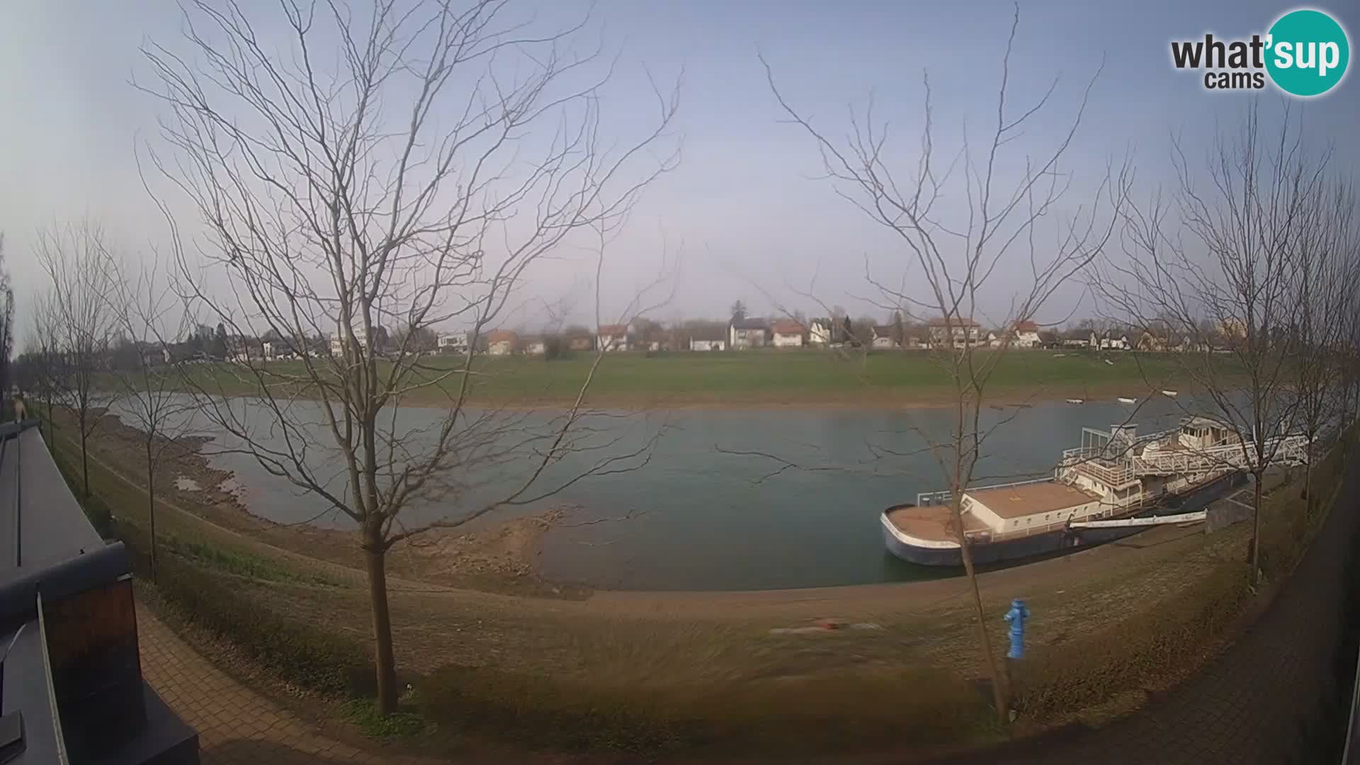 Sisak webcam en direct – vue sur la rivière Kolpa – Croatie