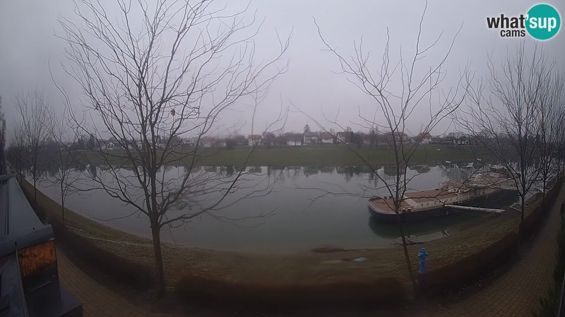 Sisak webcam en direct – vue sur la rivière Kolpa – Croatie