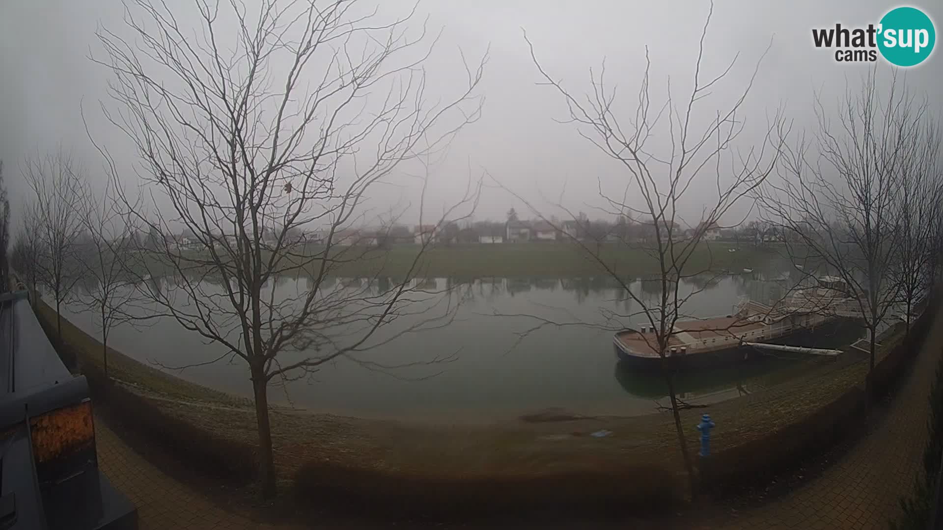 Sisak Live-Webcam Blick auf den Fluss Kolpa – Kroatien