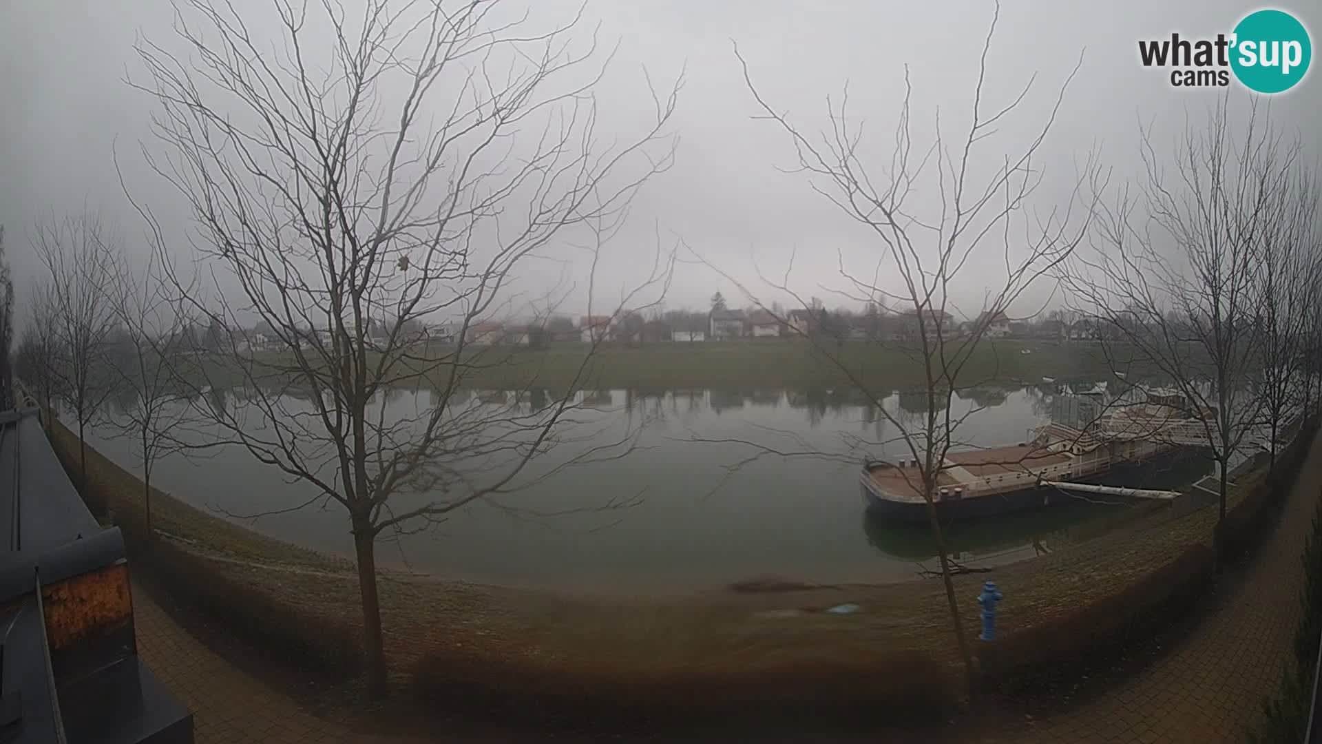 Sisak live webcam – vista sul fiume Kolpa – Croazia