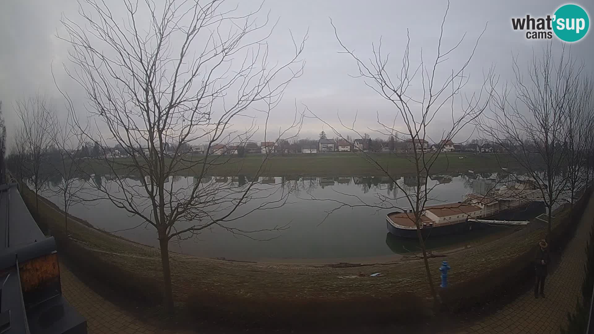 Sisak webcam en vivo Kolpa river view – Croacia